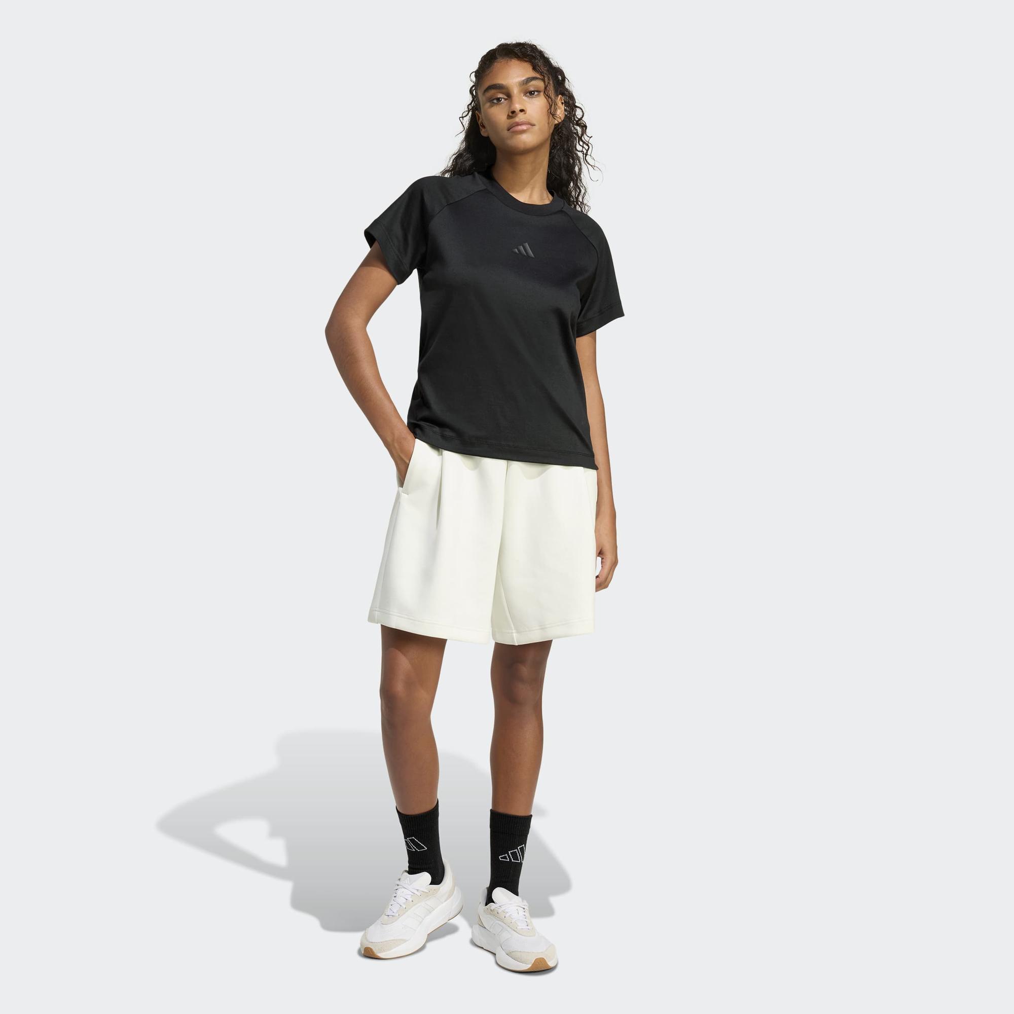 adidas Soft Lux Kadın Siyah Antrenman T-Shirt