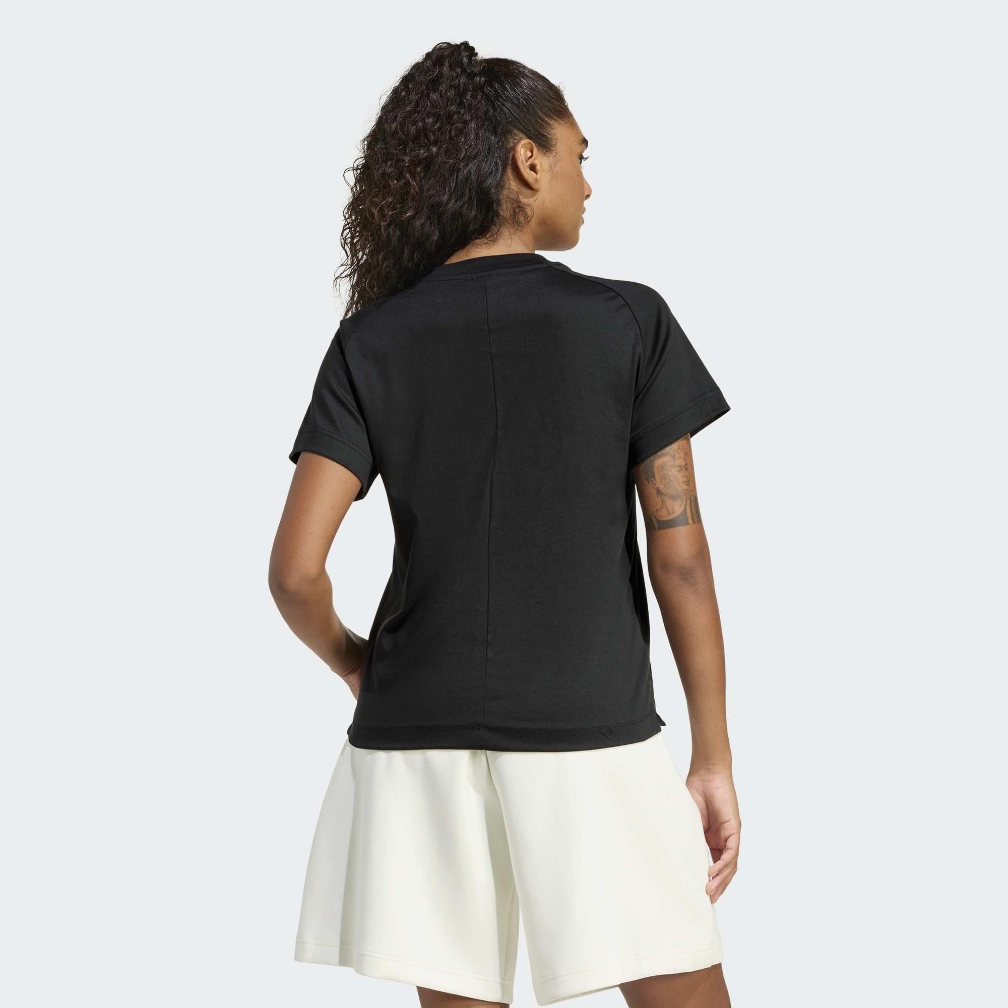 adidas Soft Lux Kadın Siyah Antrenman T-Shirt
