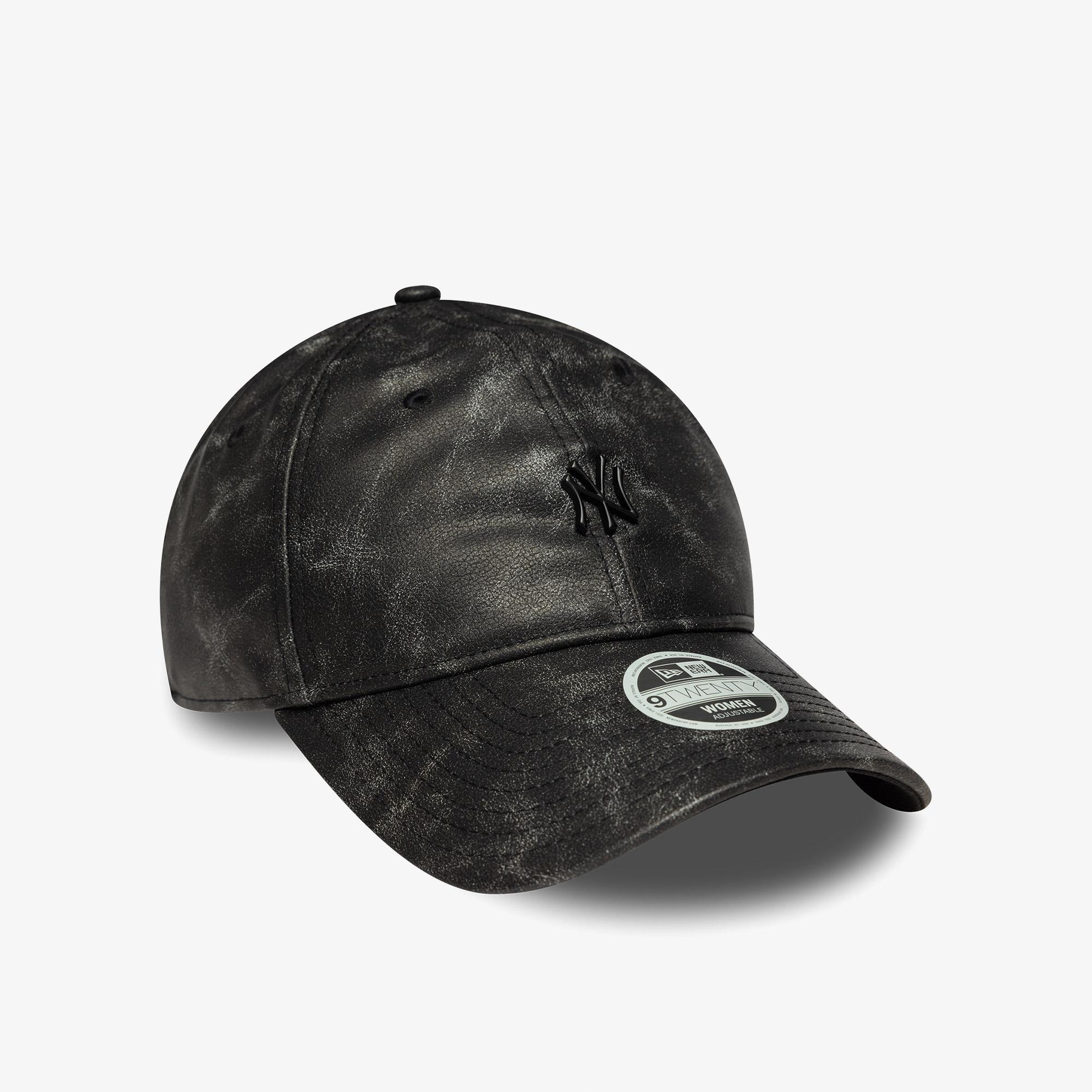 New Era Worn Pu 9Twenty Neyyan  Kadın Siyah Şapka