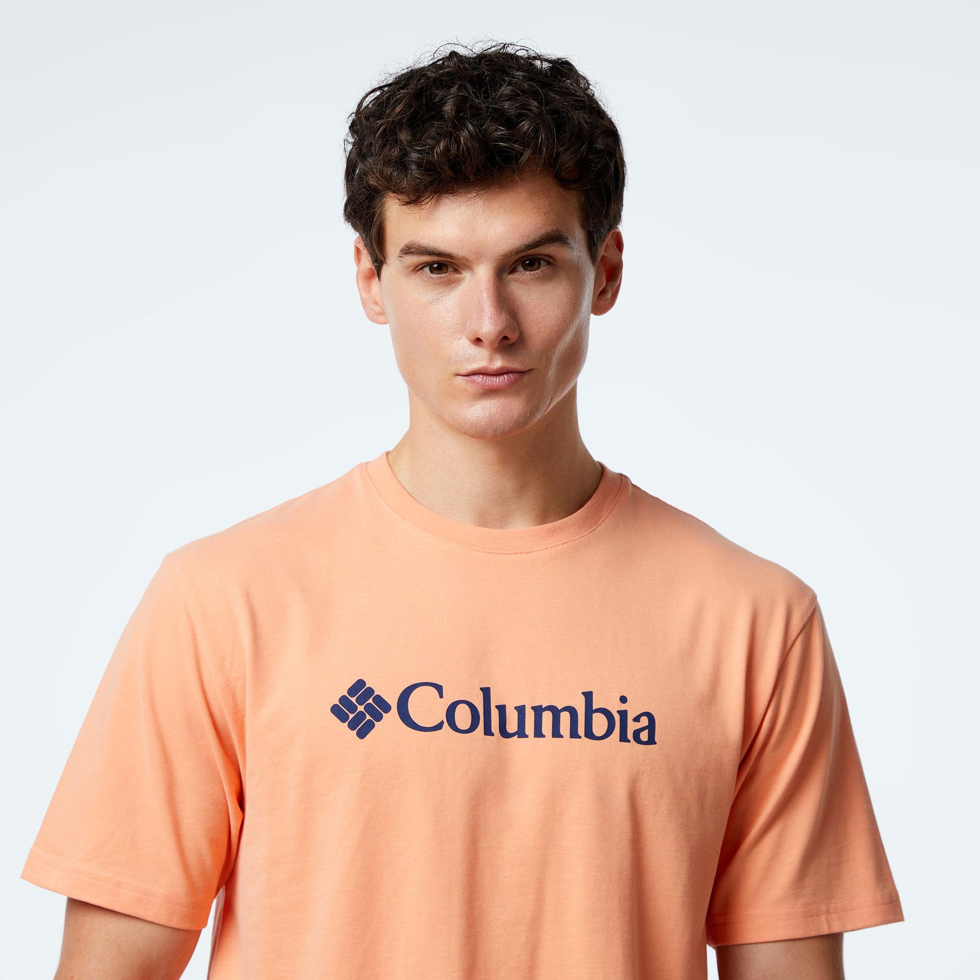 Columbia O Neck Erkek Sarı Günlük T-Shirt