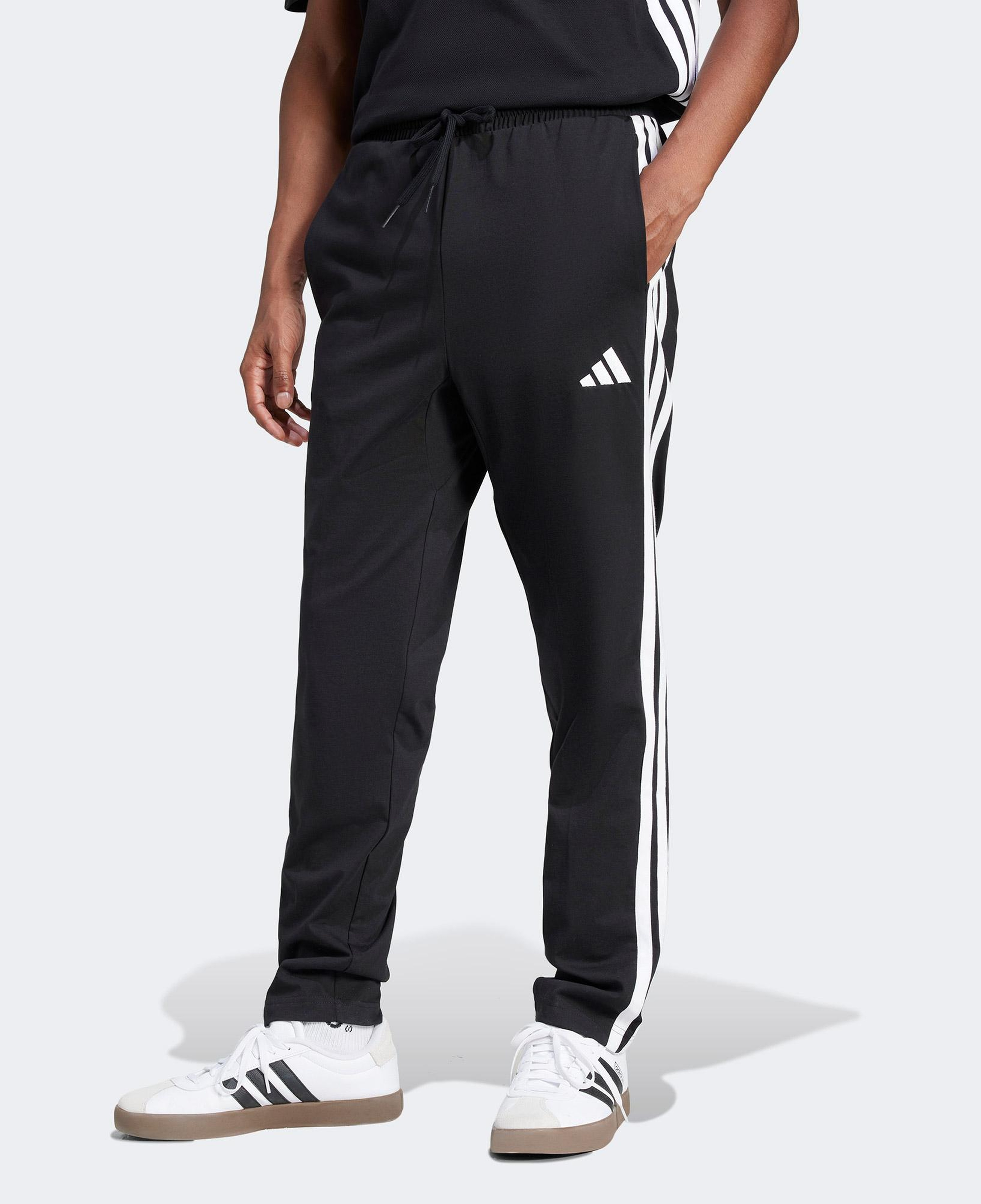 adidas Essentials 3 Stripes Single Erkek Siyah Eşofman Altı