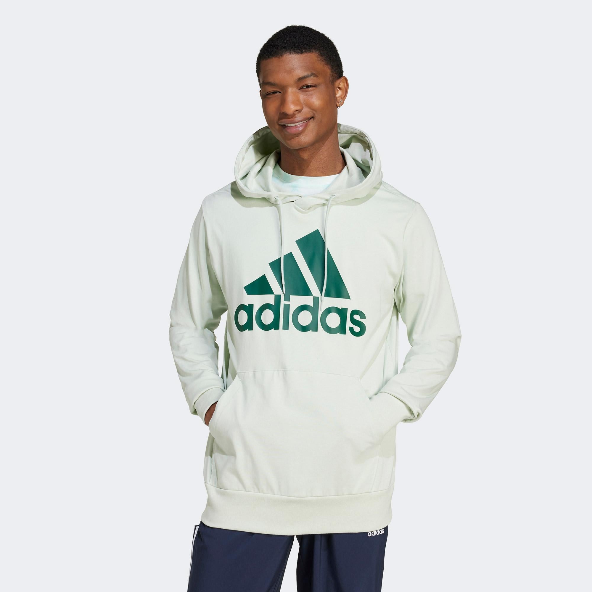 adidas Essentials Logo Erkek Beyaz Günlük Sweatshirt