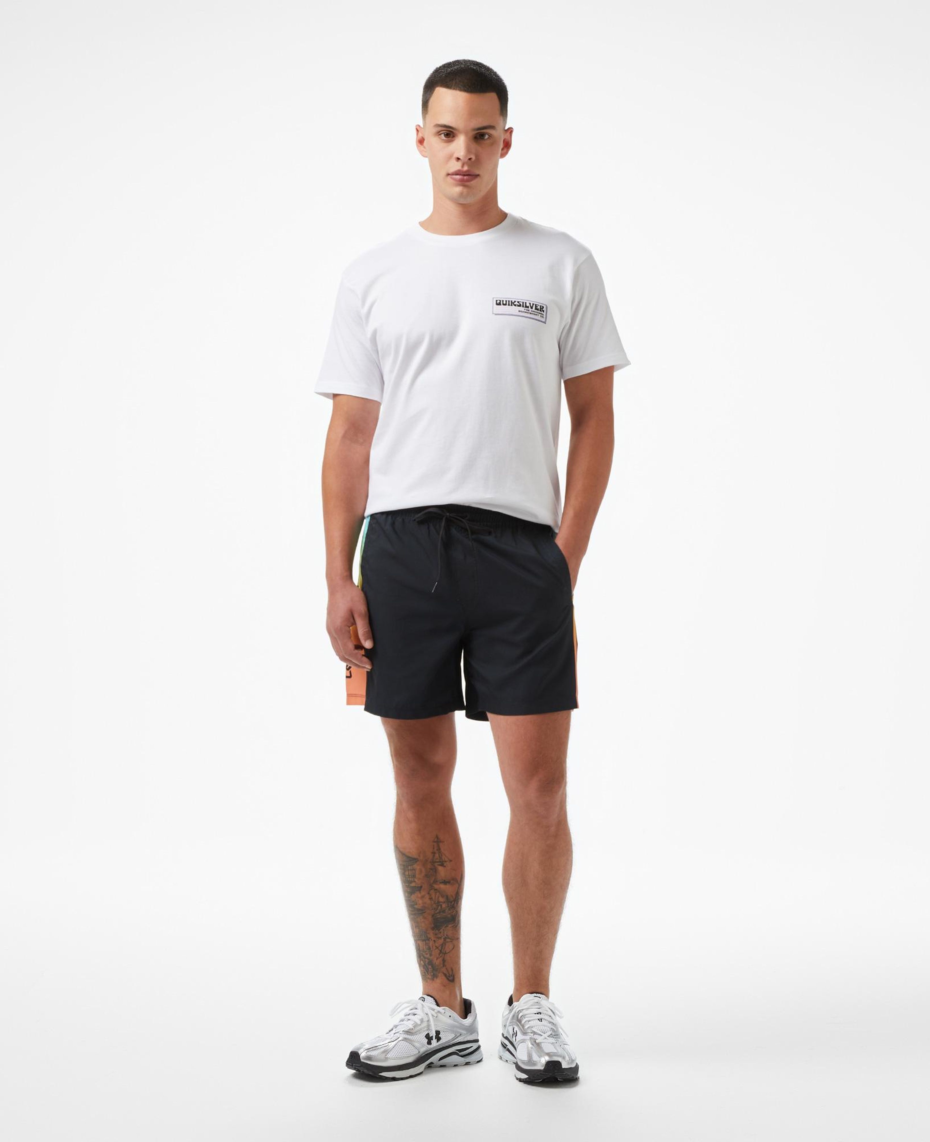 Quiksilver Everyday Solid Volley 15 Erkek Siyah Deniz Şortu
