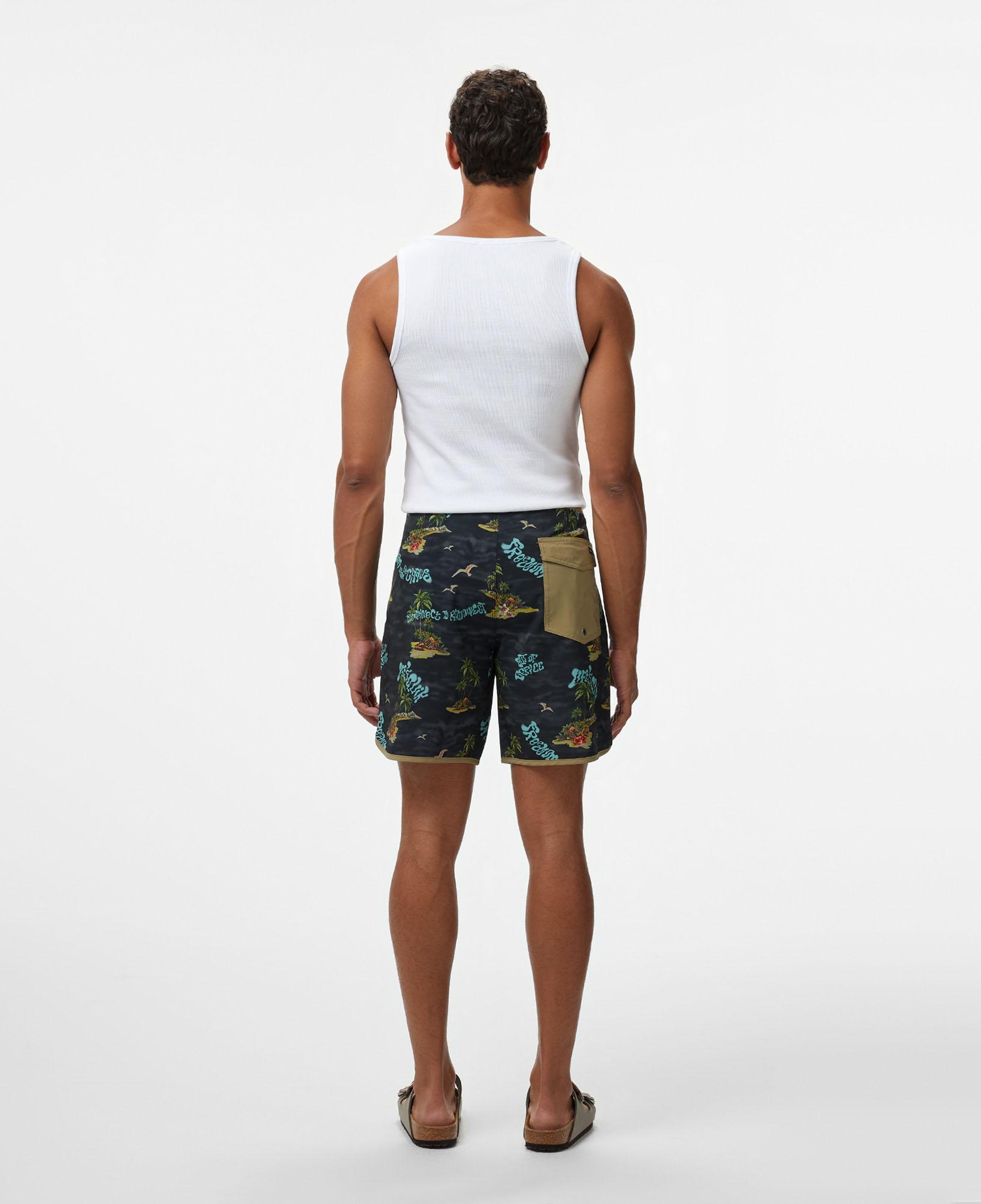 Quiksilver Surfsilk Scallop 18 Erkek Siyah Deniz Şortu