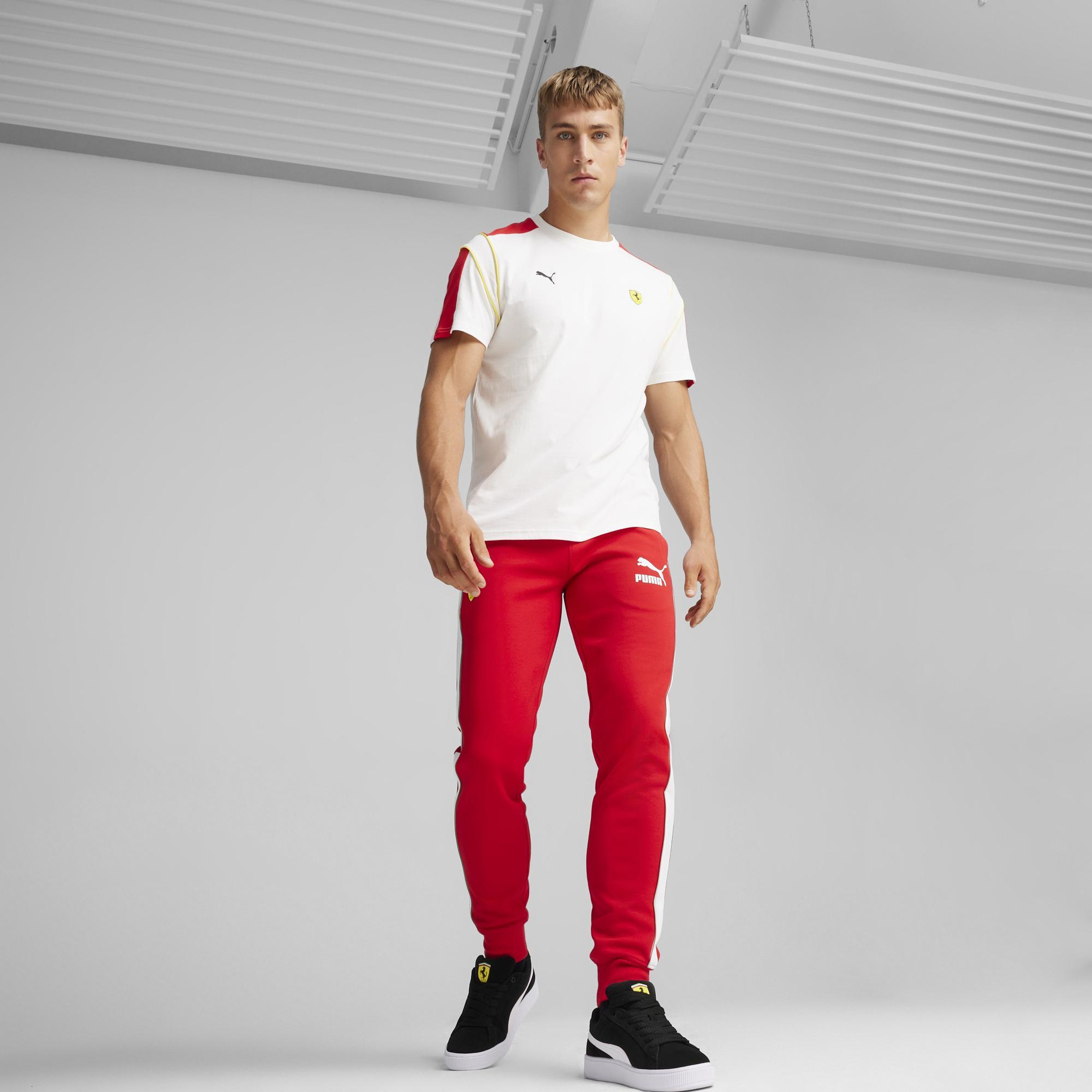 Puma Ferrari Race Iconic T7 Erkek Kırmızı Eşofman Altı