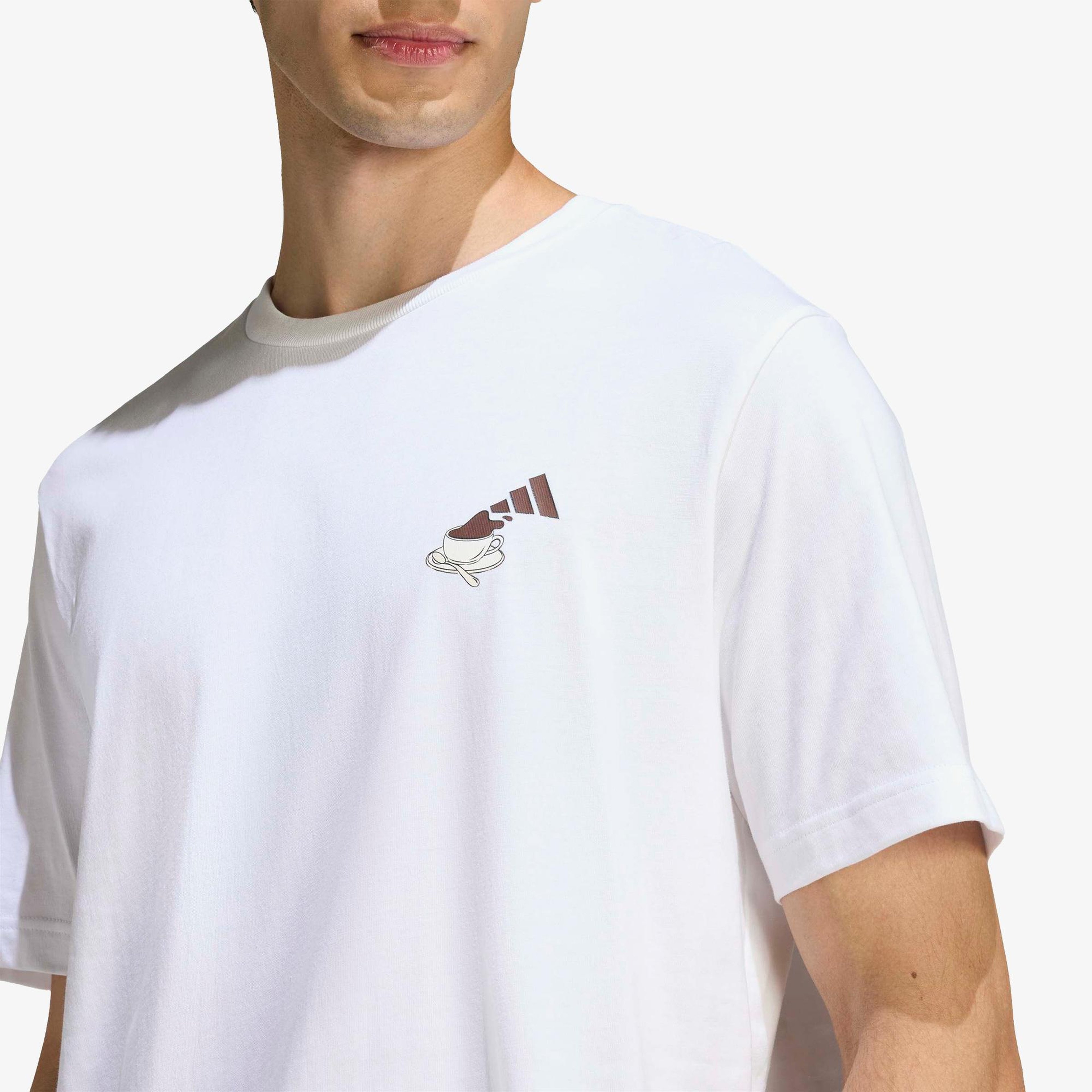 adidas Cheesecake Erkek Beyaz Antrenman T-Shirt