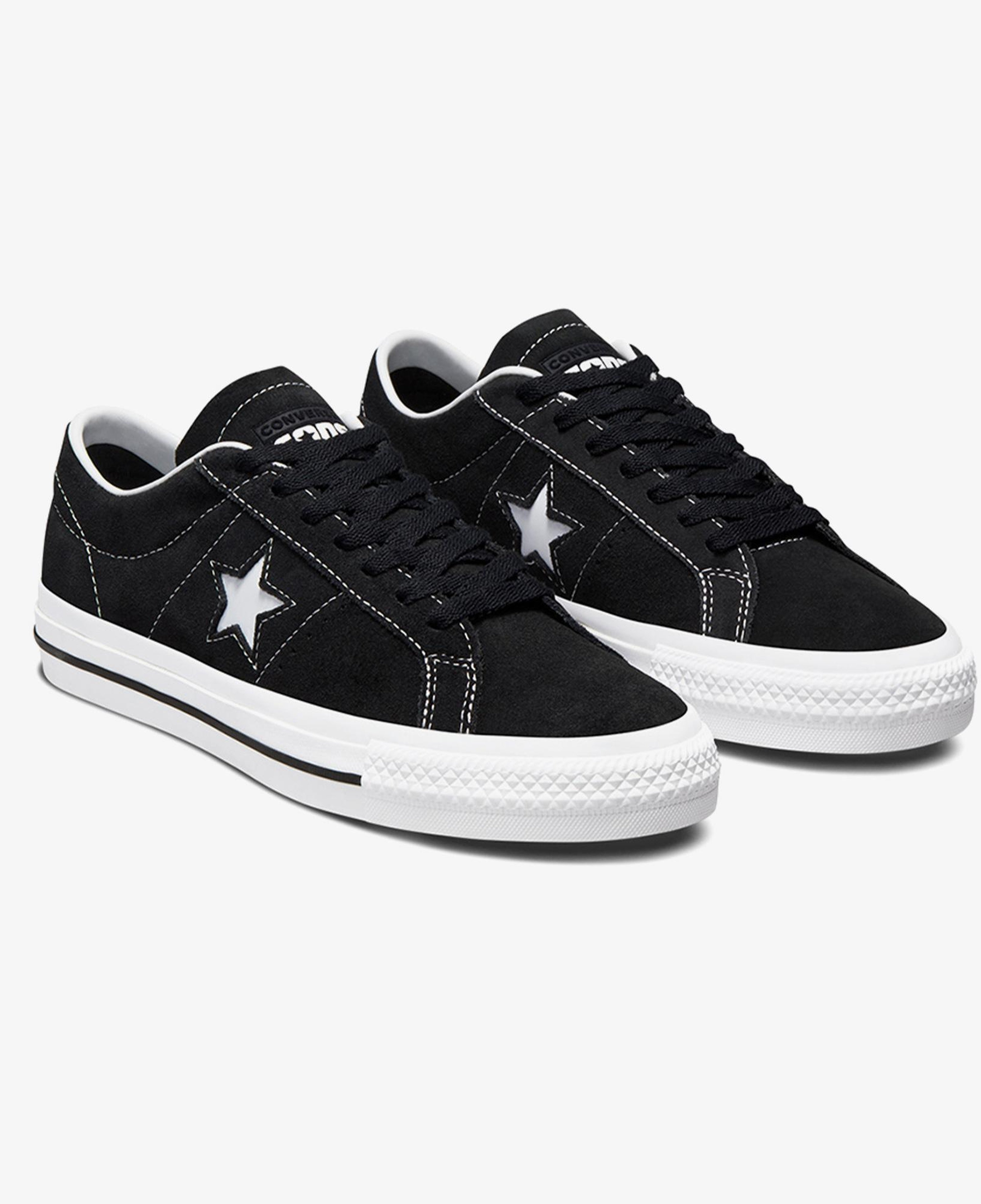 Converse Cons One Star Pro Unisex Siyah Süet Sneaker