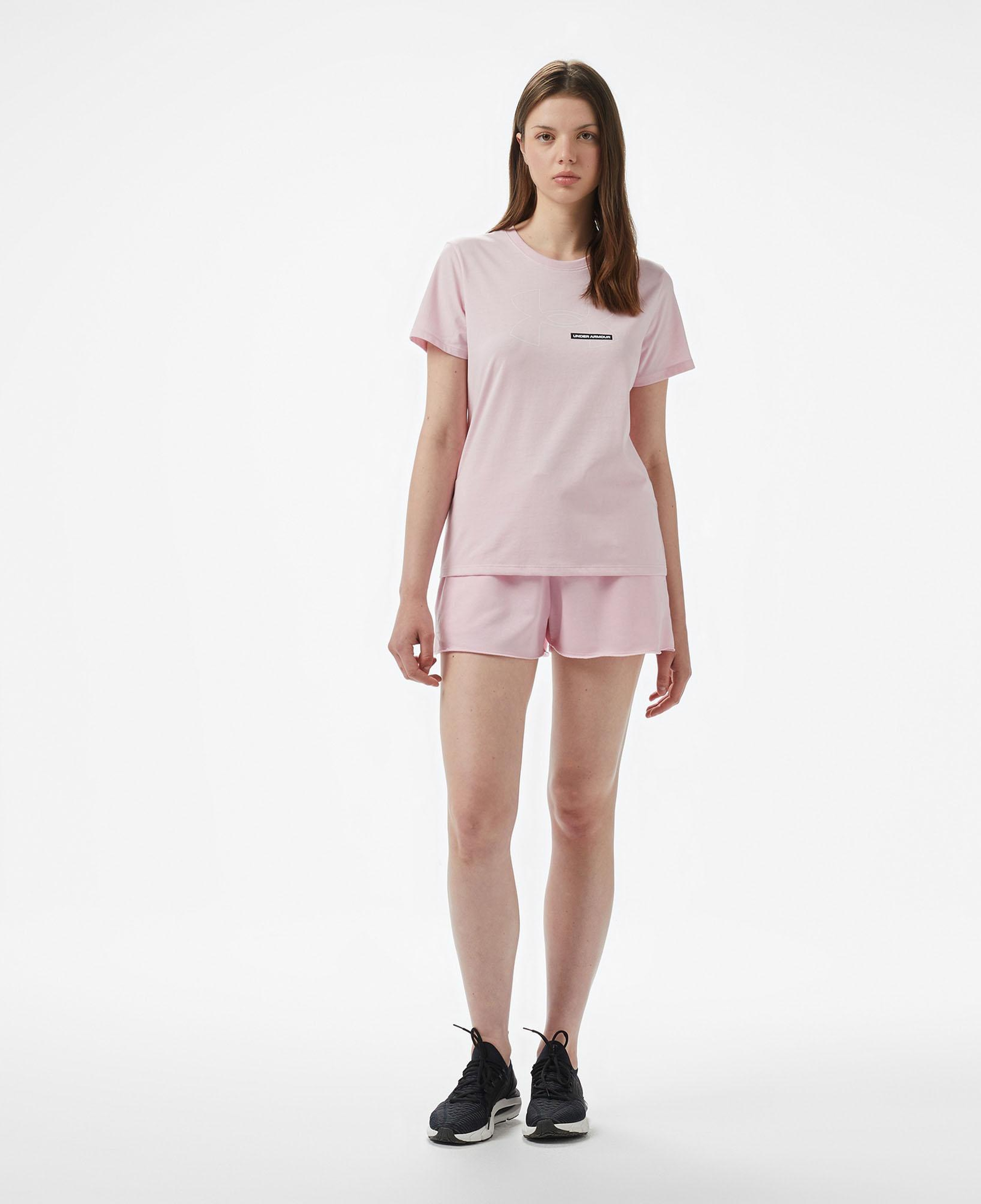 Under Armour Rival Outline Ss Kadın Pembe T-Shirt
