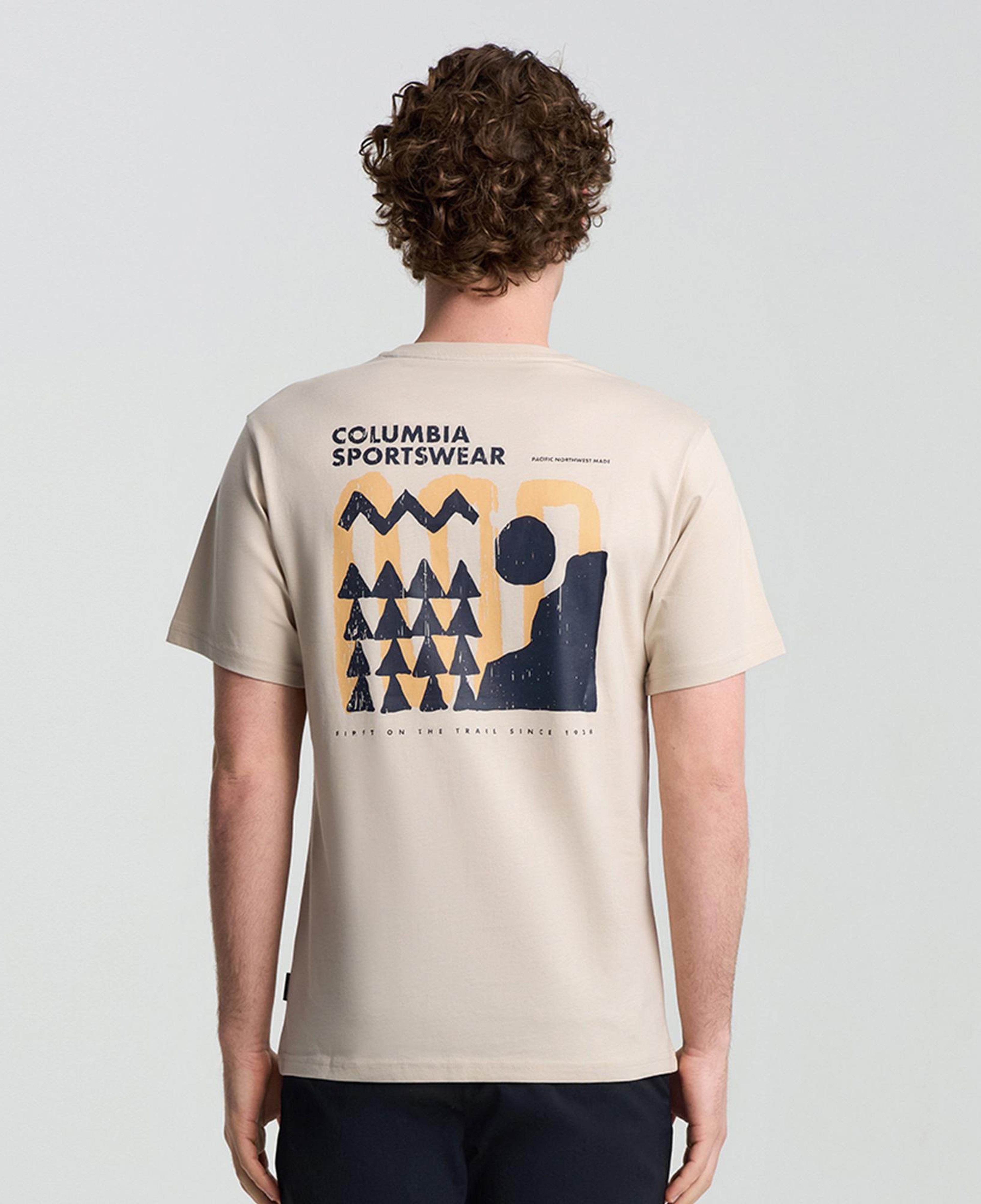 Columbia Explore Outdoors Ss Erkek Bej T-Shirt