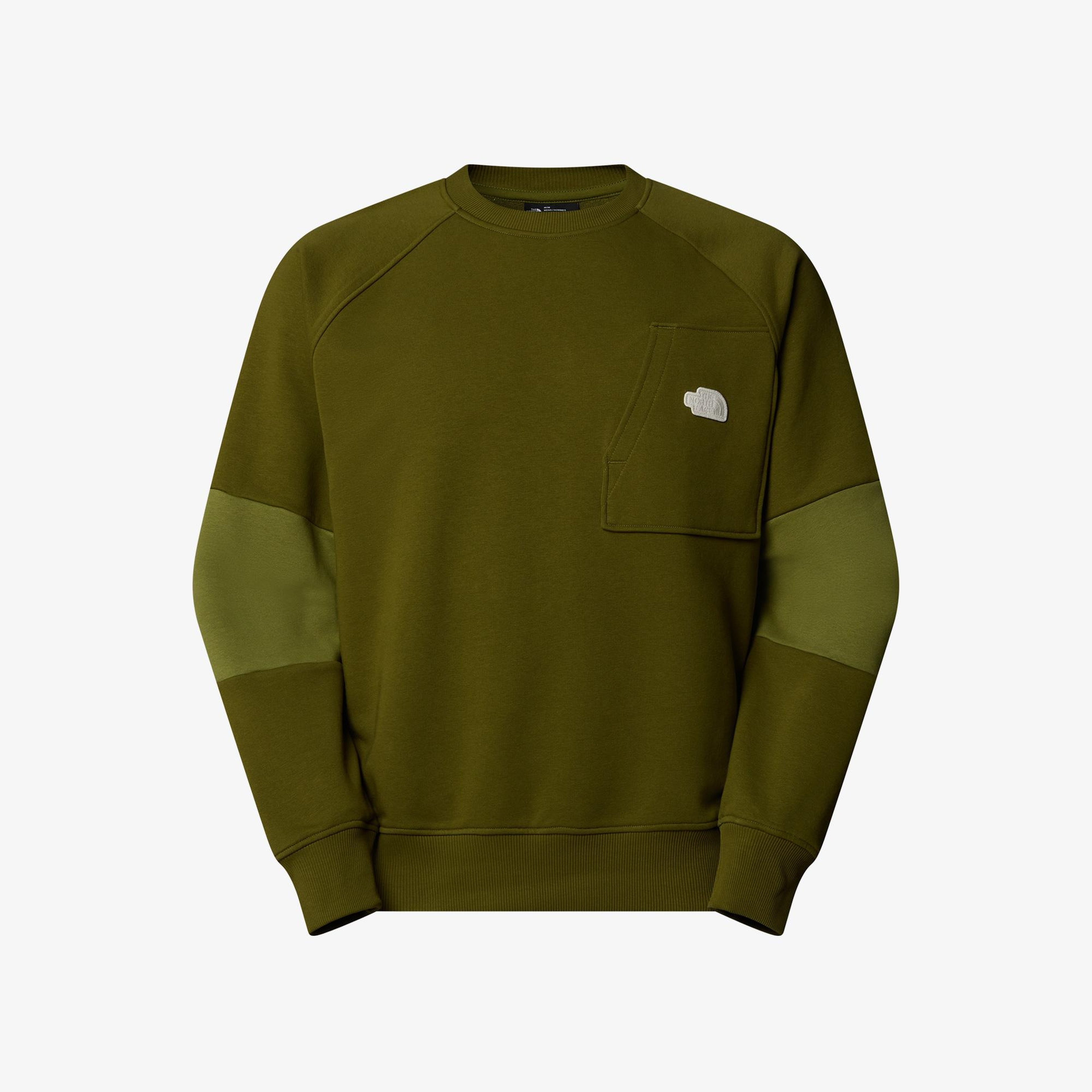 The North Face Terry Relaxed Crew Erkek Haki Sweatshirt