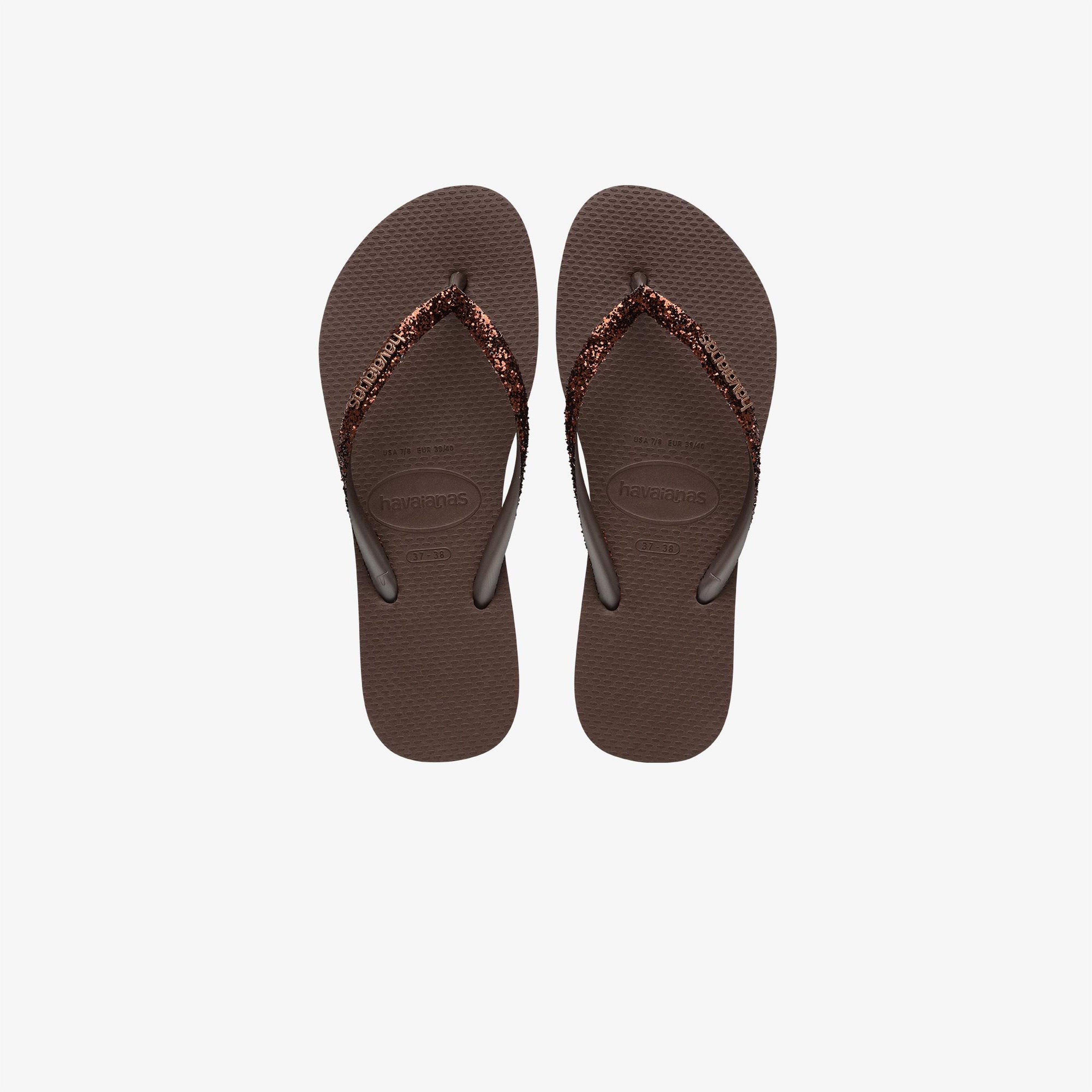 Havaianas Slim Glitter 2 Kadın Kahverengi Terlik