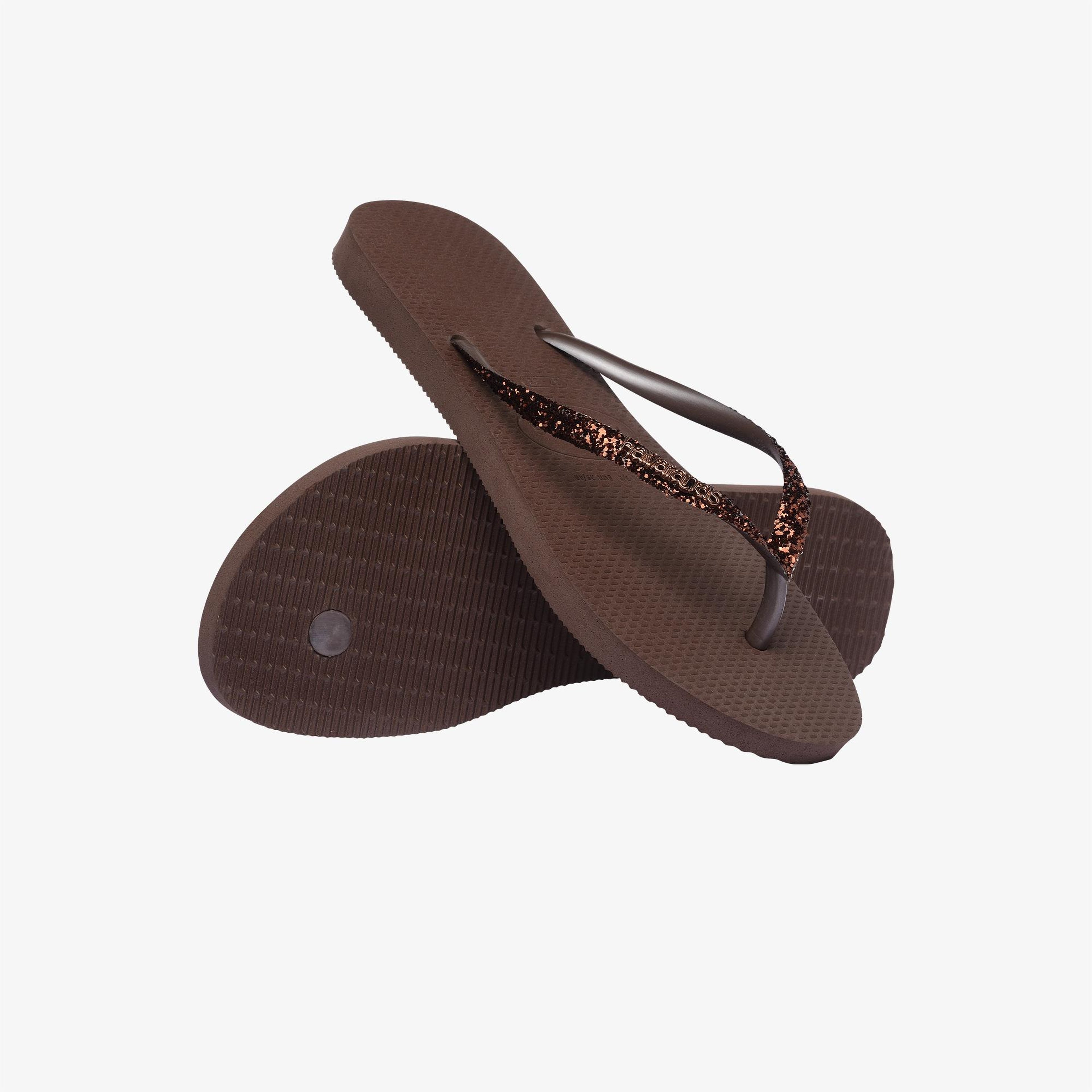 Havaianas Slim Glitter 2 Kadın Kahverengi Terlik