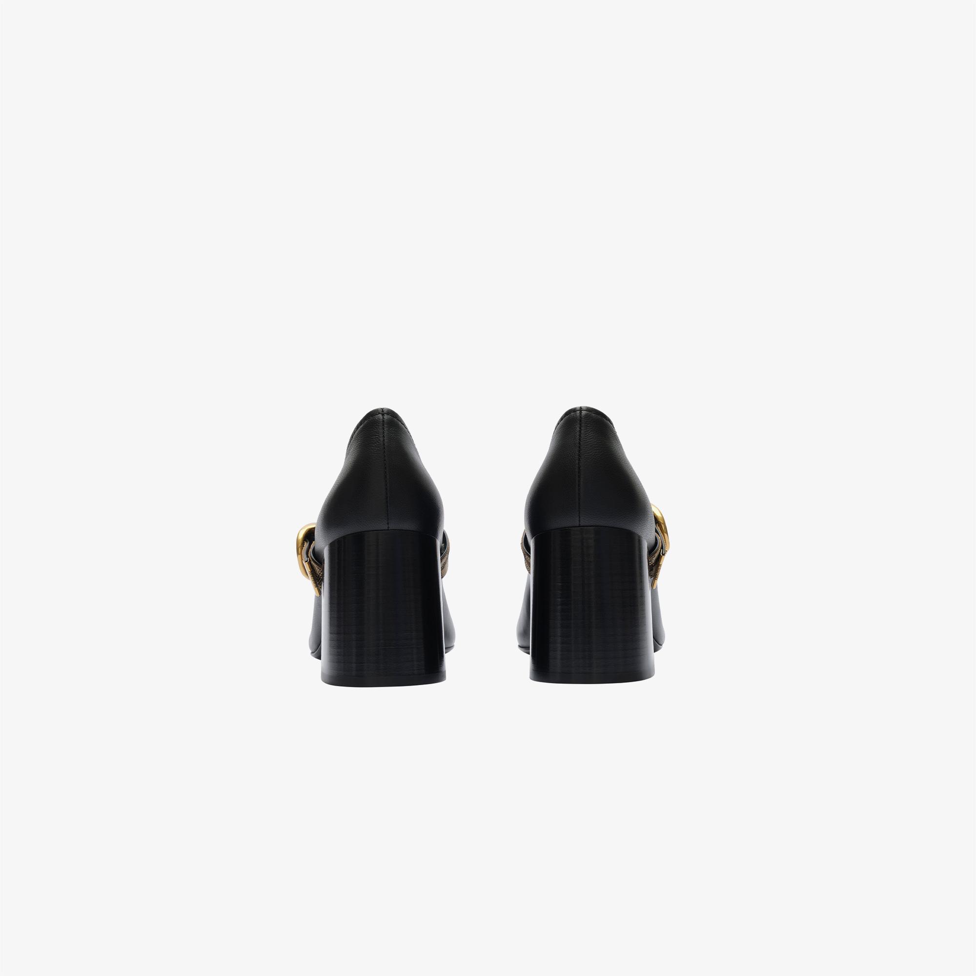 Burberry Robin Pump Check Kadın Siyah Klasik Ayakkabı
