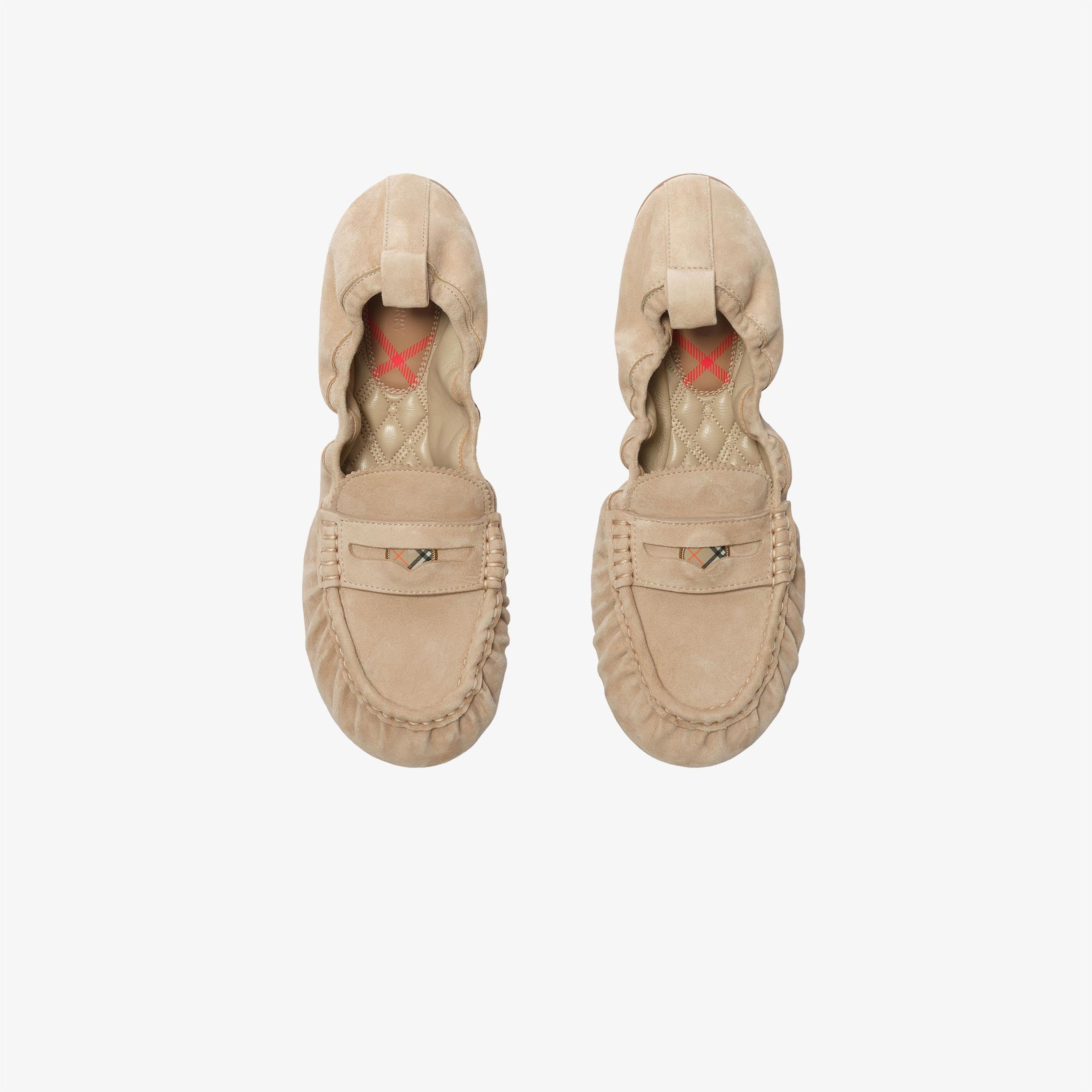 Burberry Fawn Loafer Flat Kadın Bej Loafer