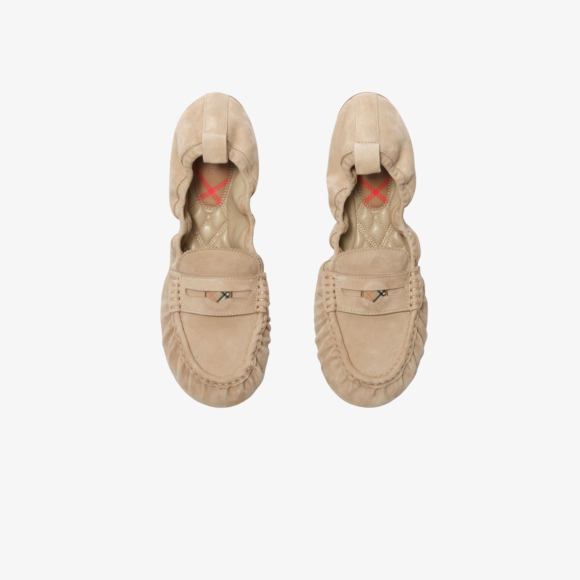 Burberry Fawn Loafer Flat Kadın Bej Loafer
