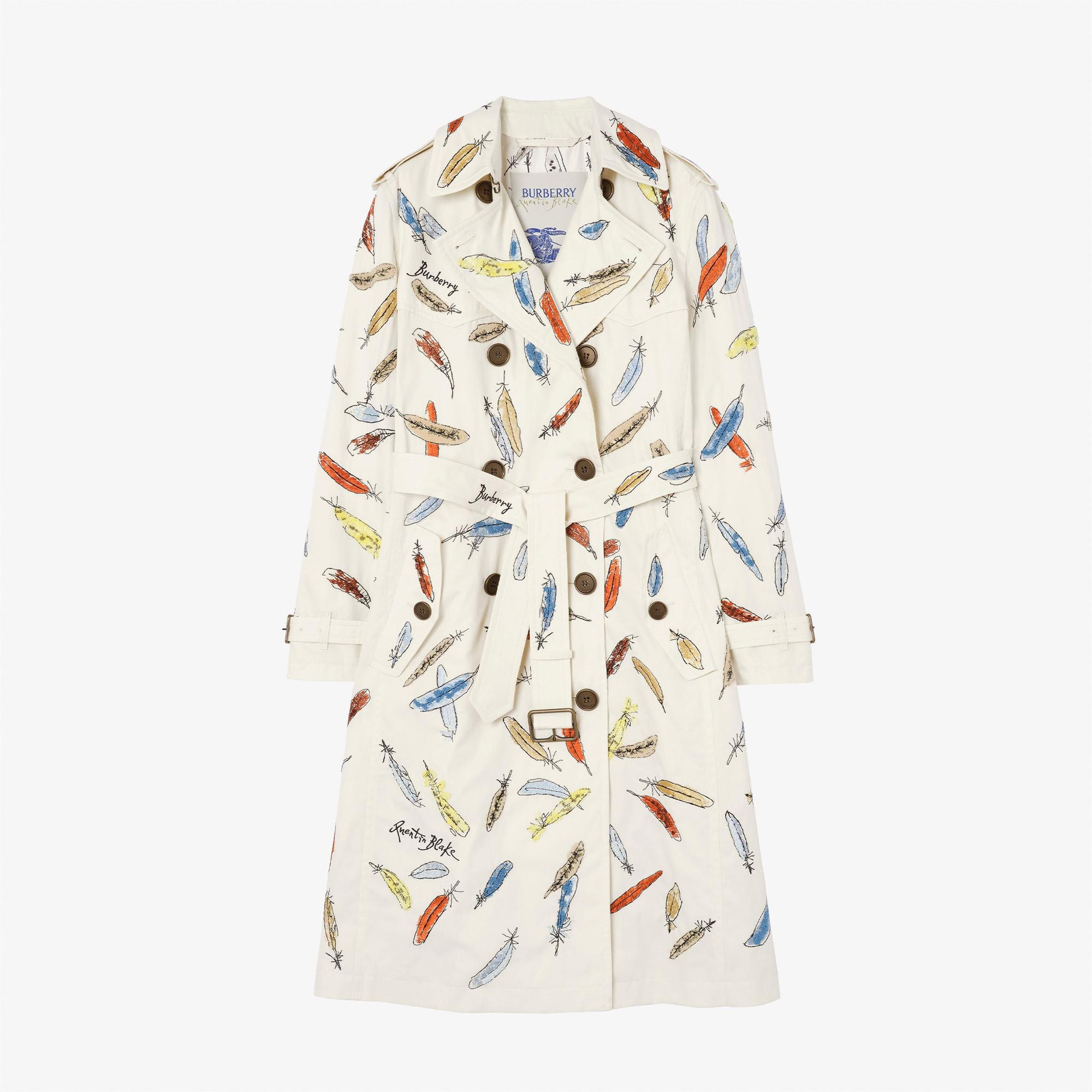 Burberry Foxfield Kadın Beyaz Kaban