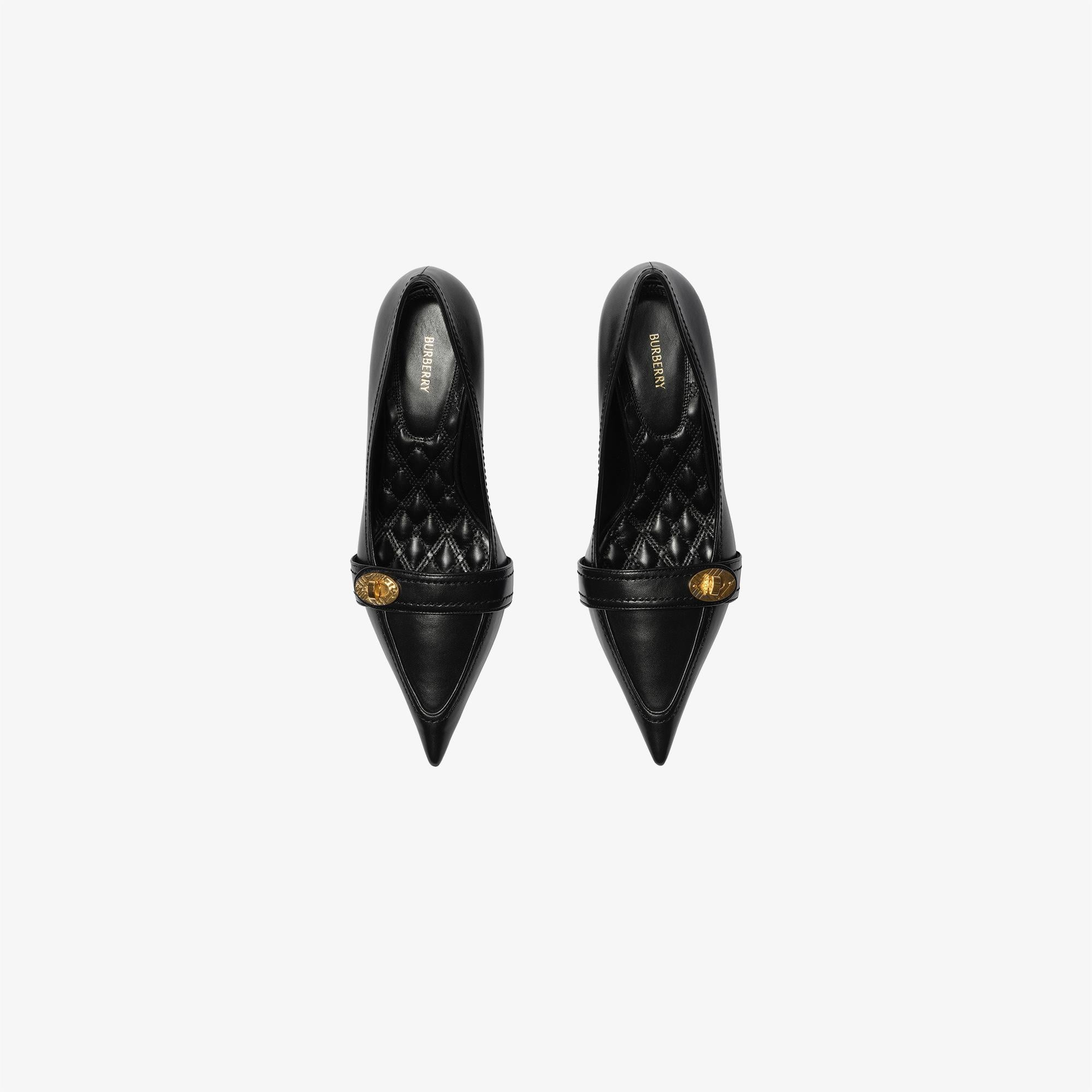 Burberry Cotswolds Pump Kadın Siyah Klasik Ayakkabı