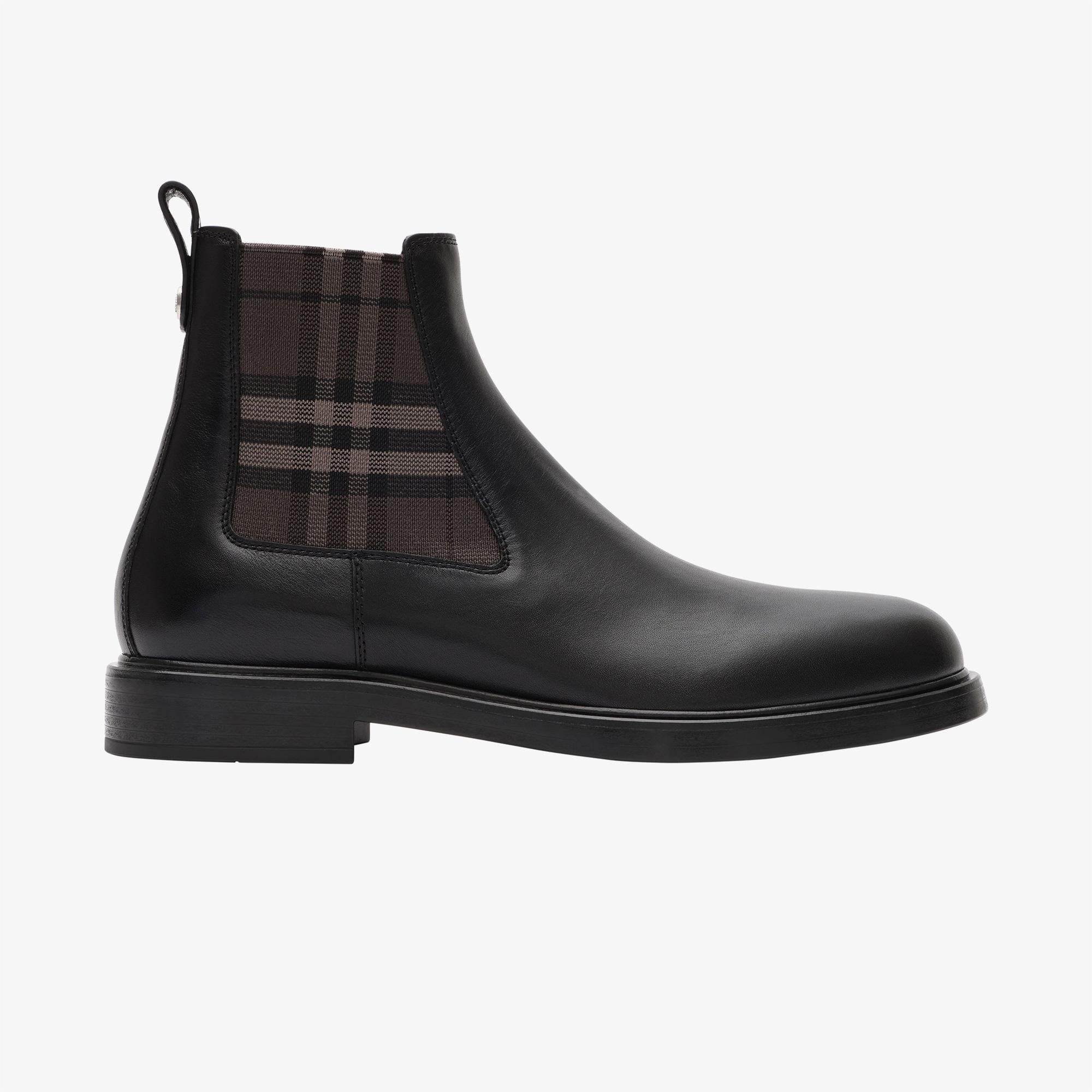 Burberry Pembroke Erkek Siyah Bot
