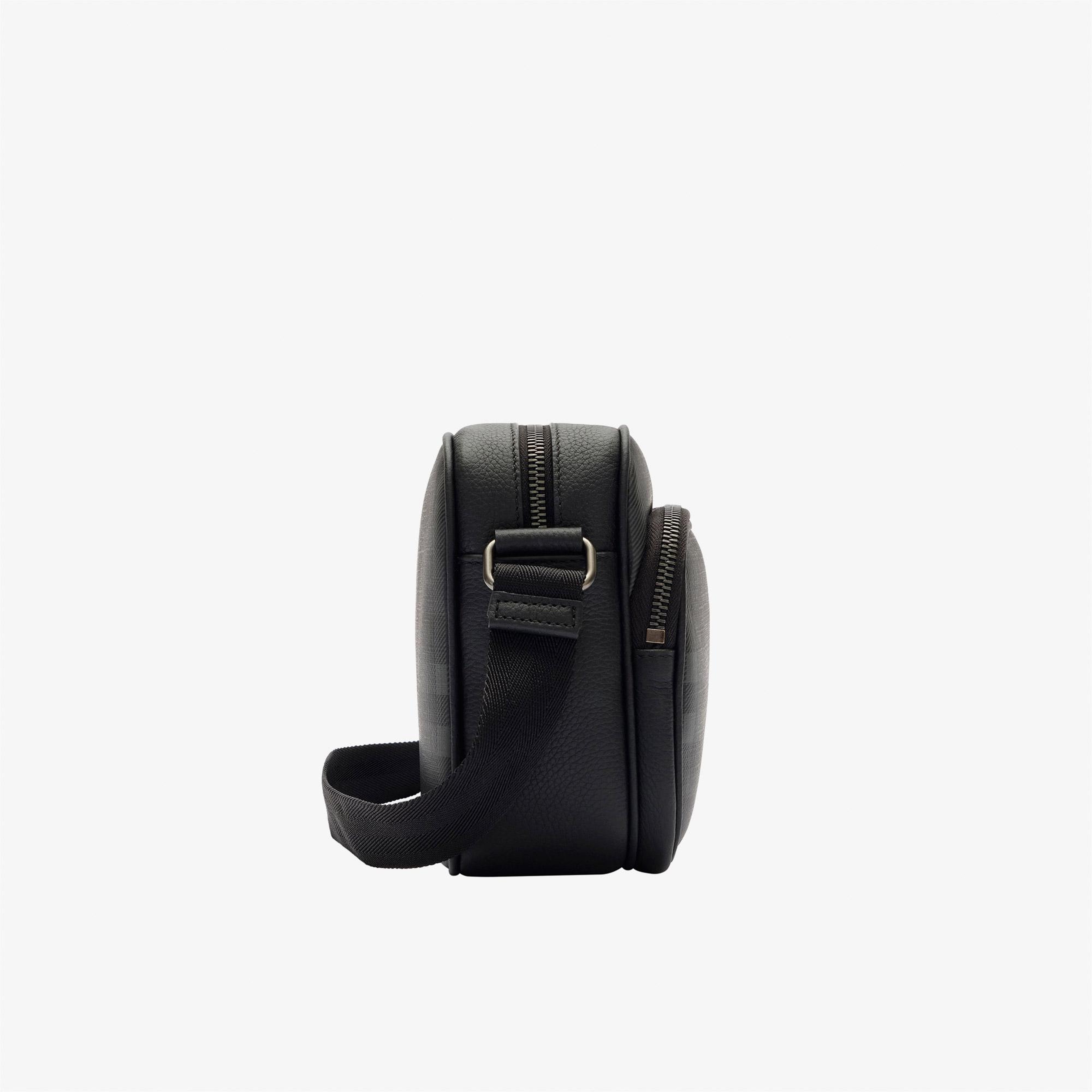 Burberry Pocket Crossbody Iron Bin Erkek Antrasit Omuz Çantası