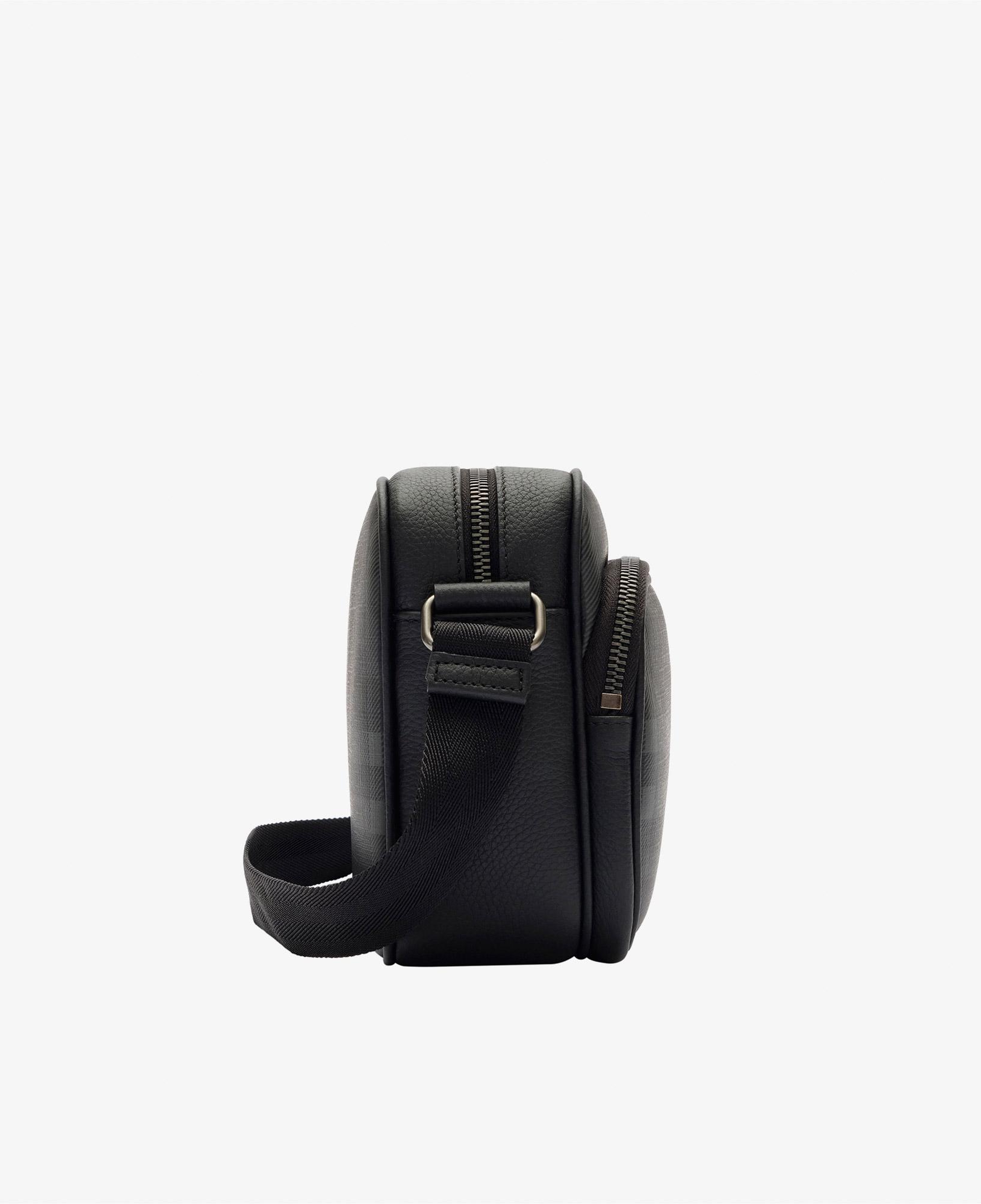 Burberry Pocket Crossbody Iron Bin Erkek Antrasit Omuz Çantası