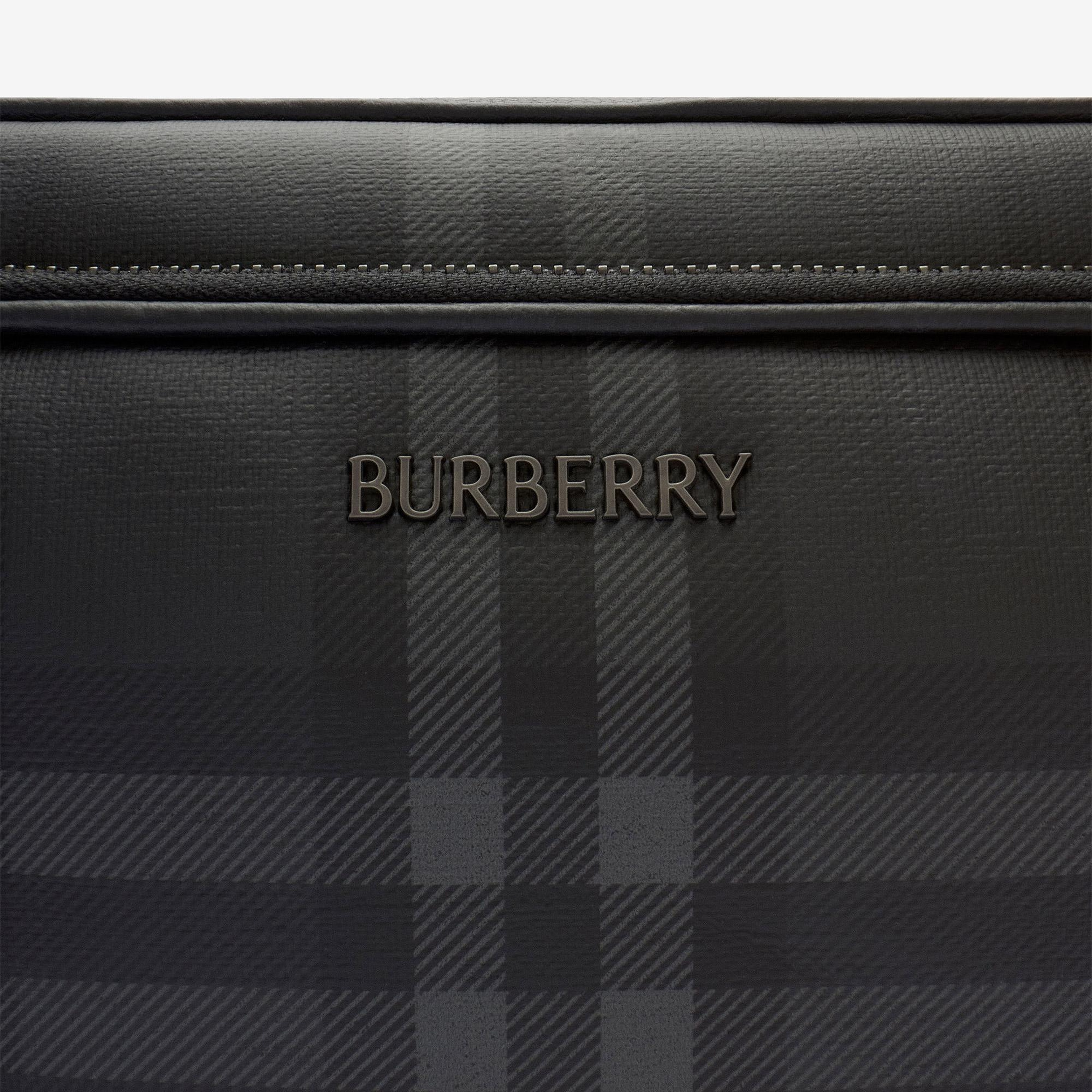 Burberry Pocket Crossbody Iron Bin Erkek Antrasit Omuz Çantası