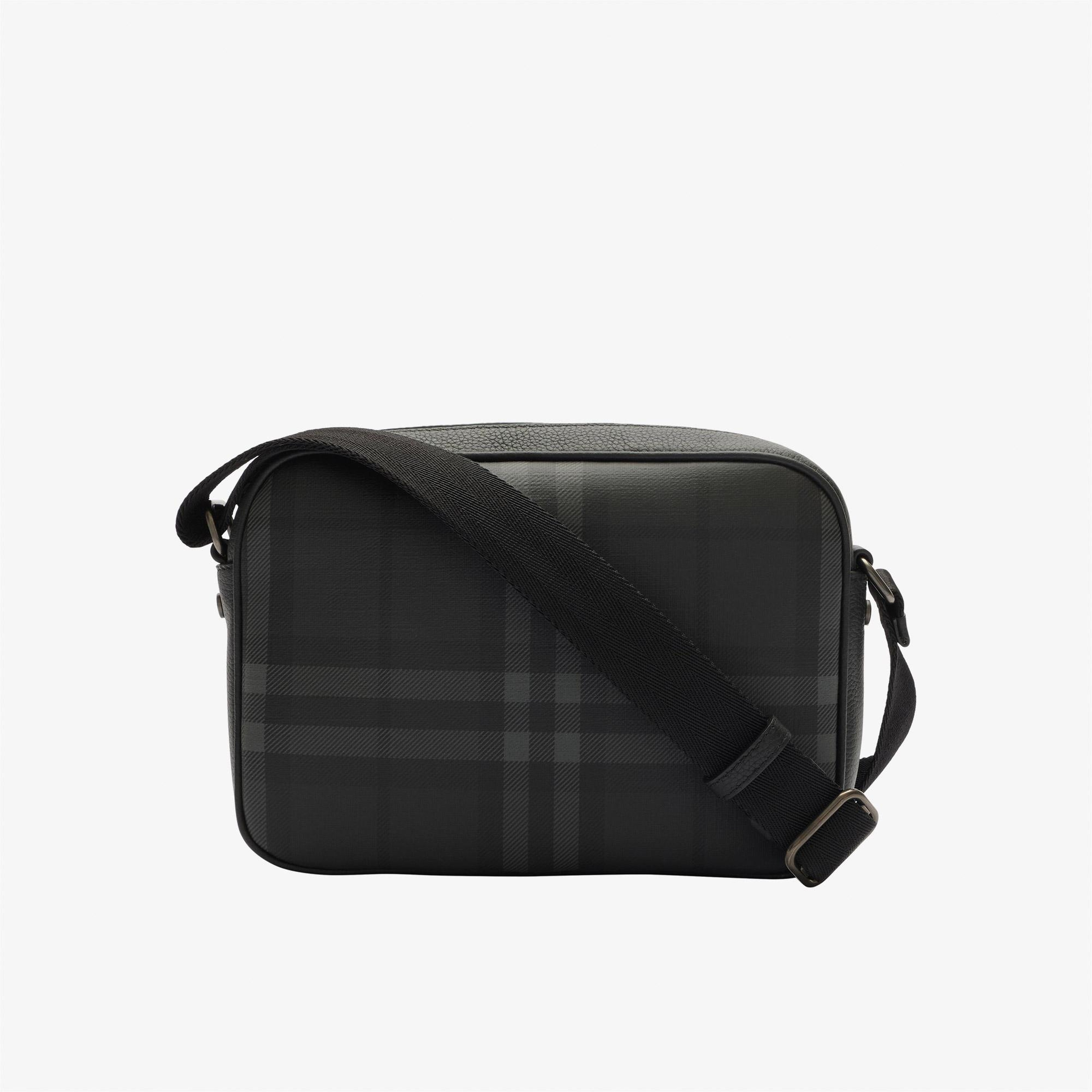 Burberry Pocket Crossbody Iron Bin Erkek Antrasit Omuz Çantası