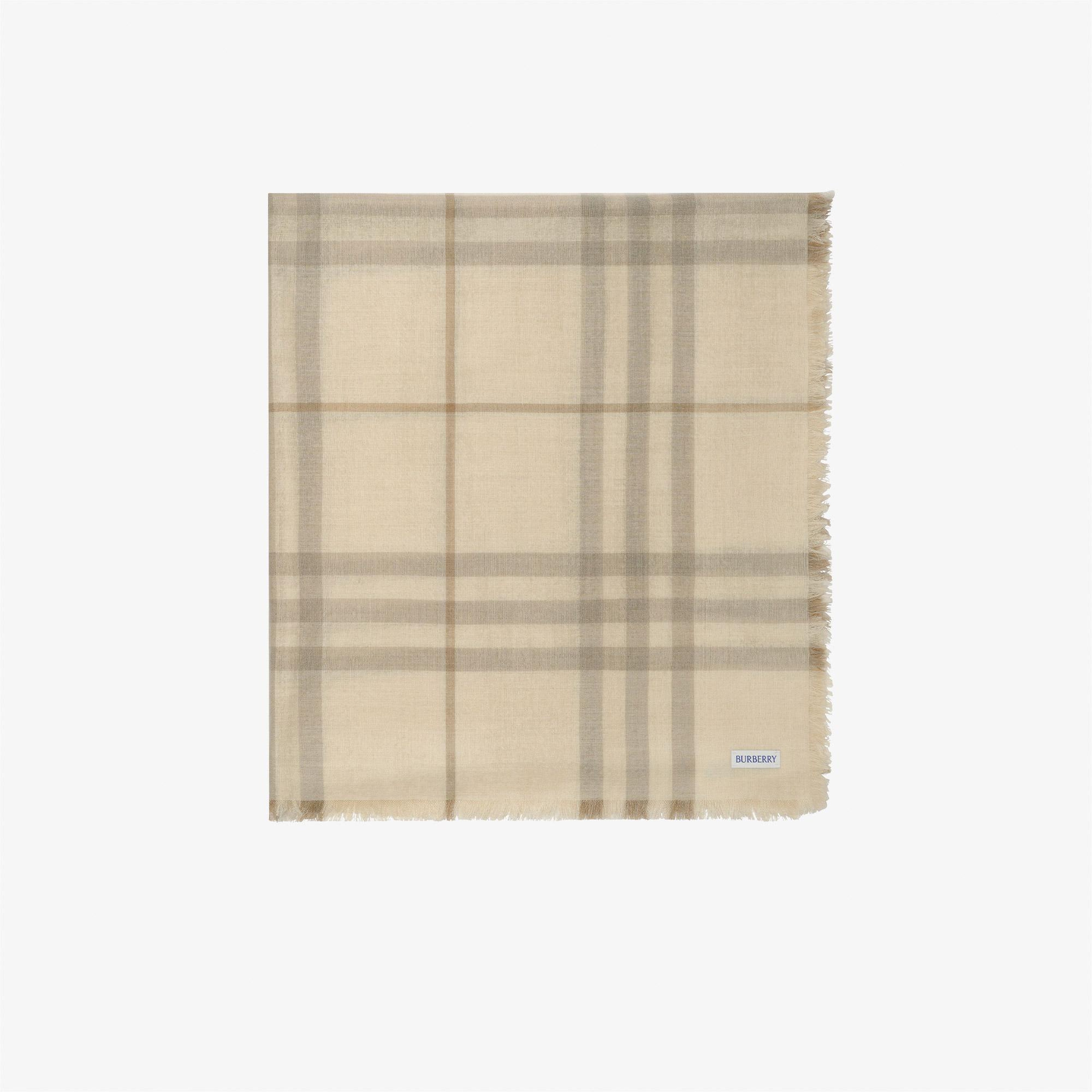 Burberry Med Kadın Krem Atkı