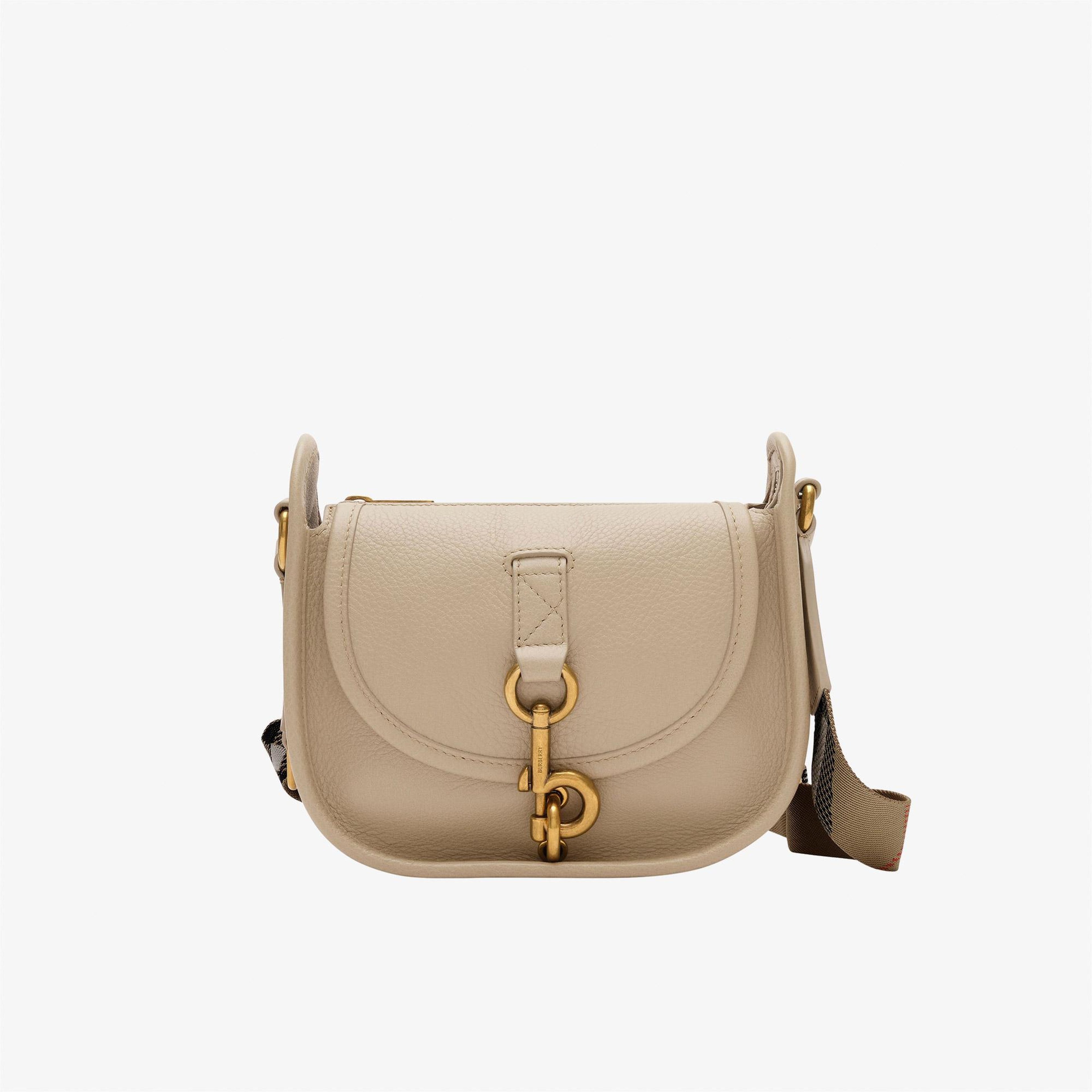 Burberry B Clip Messenger Lgl Kadın Krem Omuz Çantası