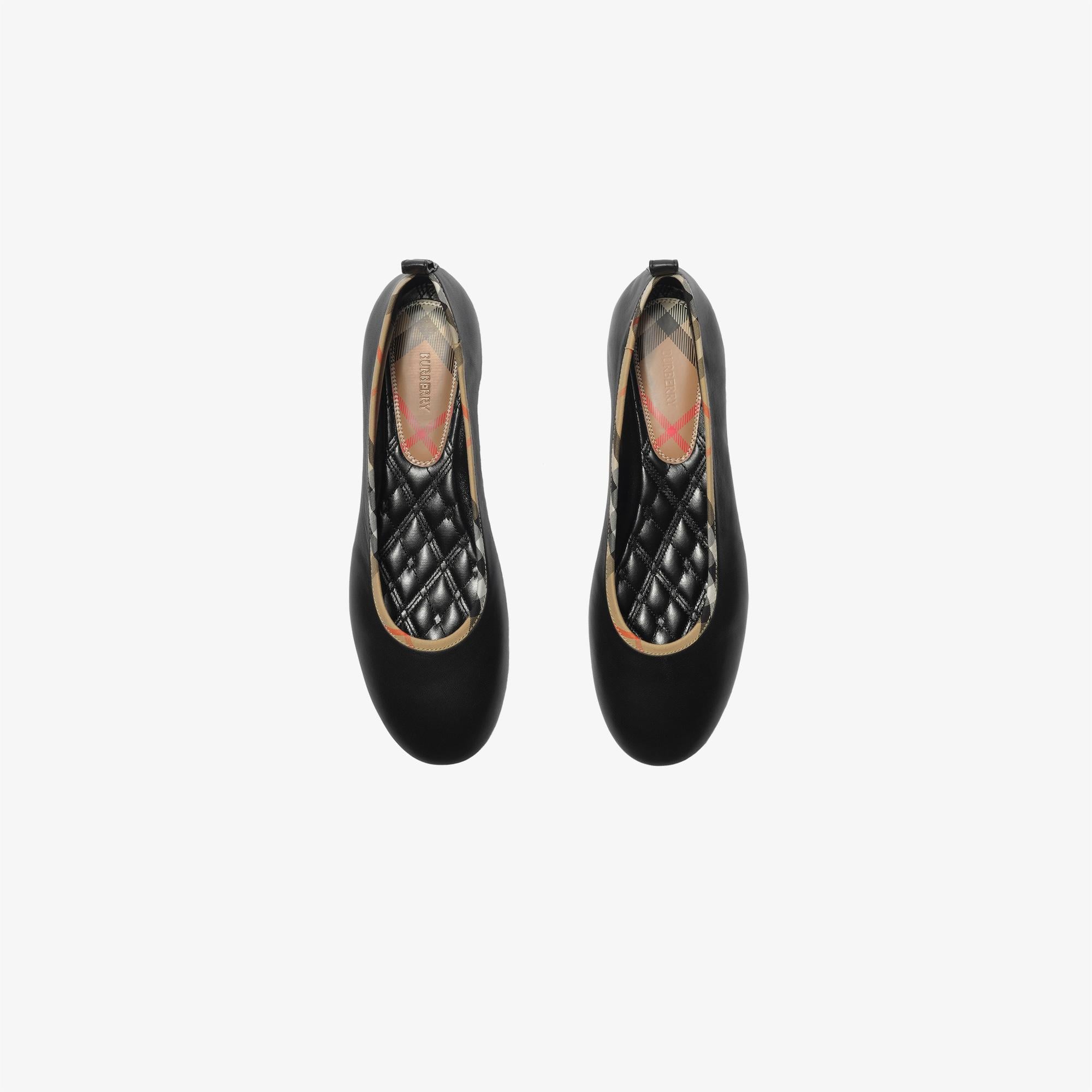 Burberry Robin Ballerina Kadın Siyah Babet