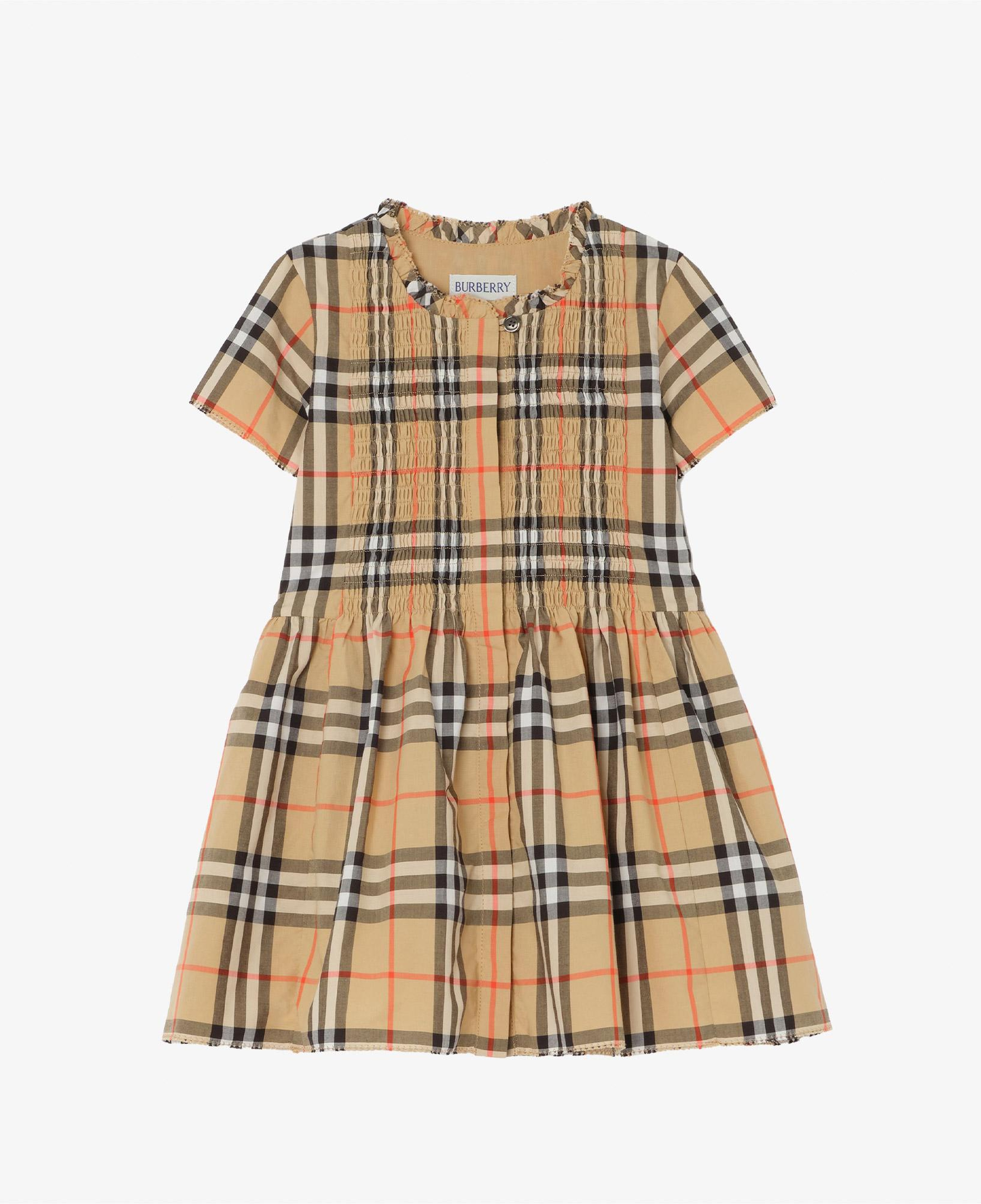 Burberry Mnrose Check Çocuk Bej Elbise