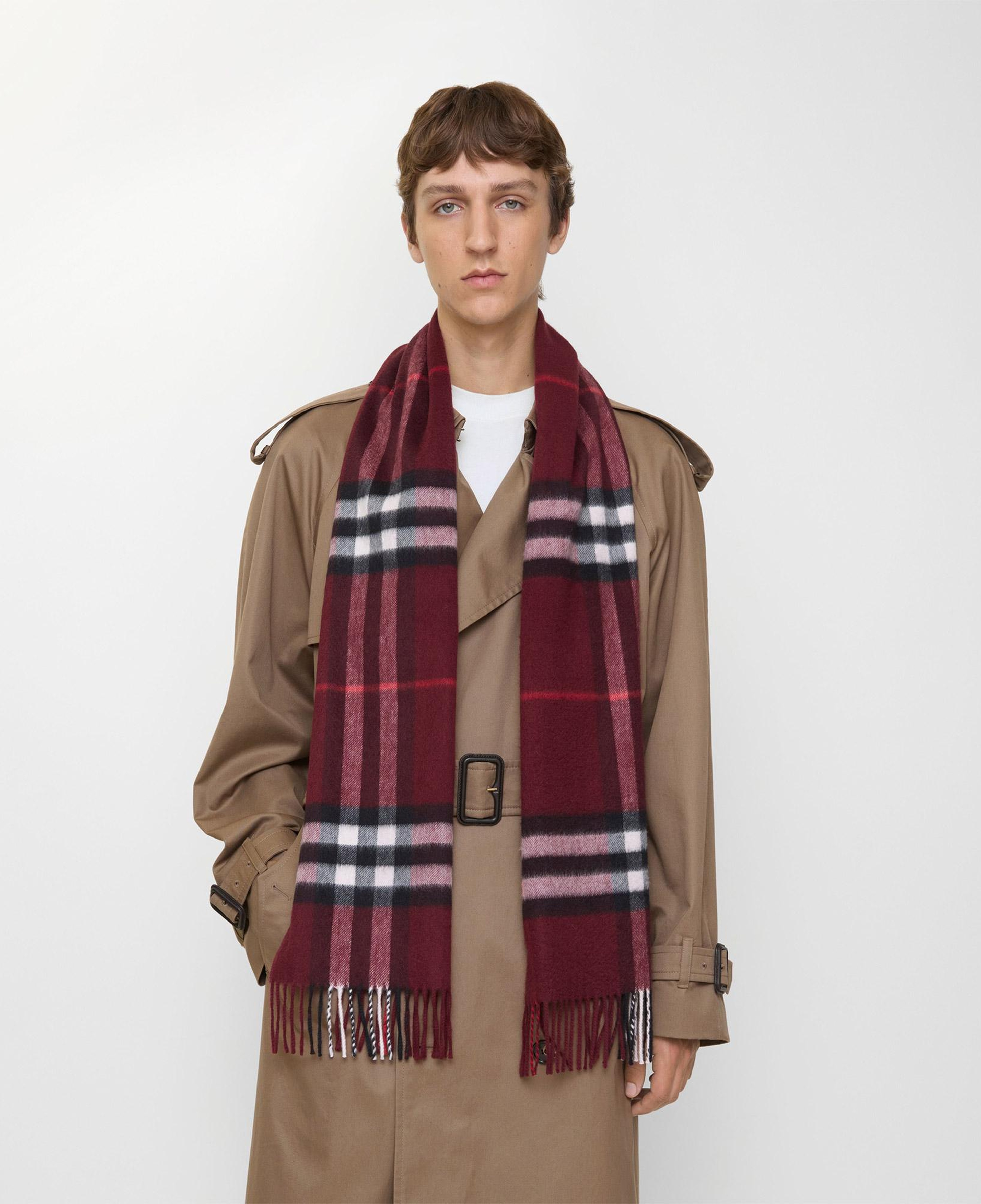 Burberry Giant Check Kadın Kırmızı Atkı