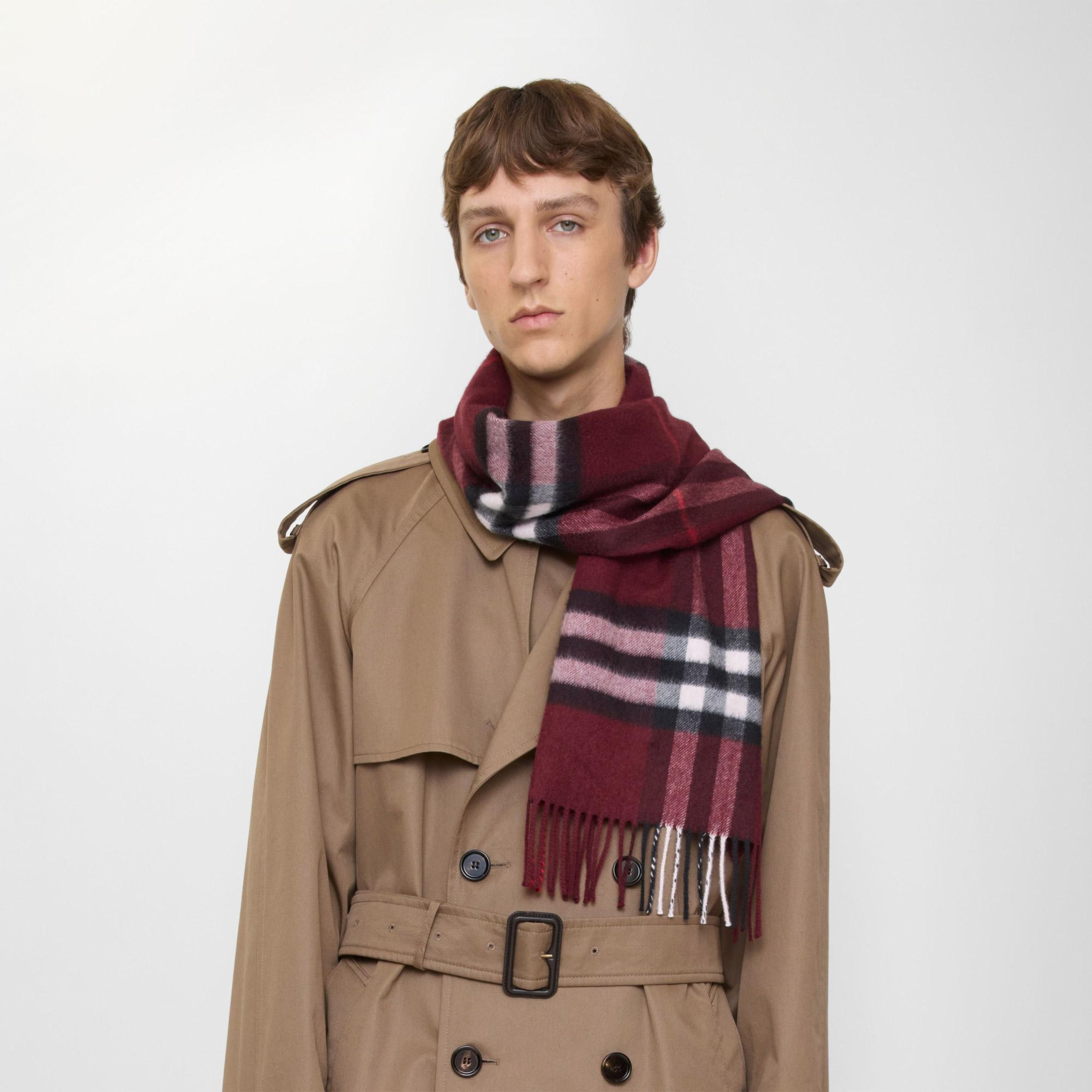 Burberry Giant Check Kadın Kırmızı Atkı