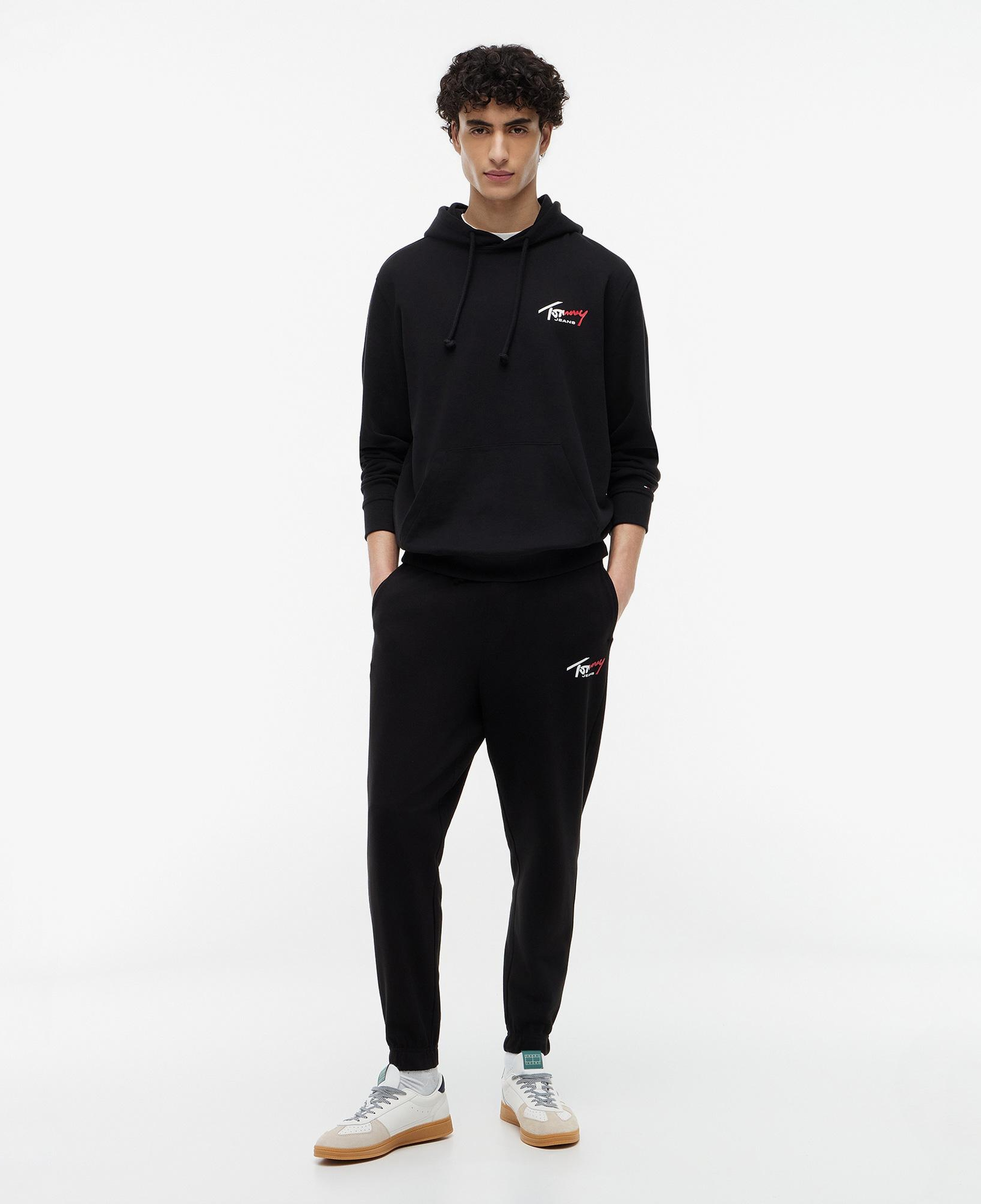 Tommy Hilfiger Signature Erkek Siyah Eşofman Altı