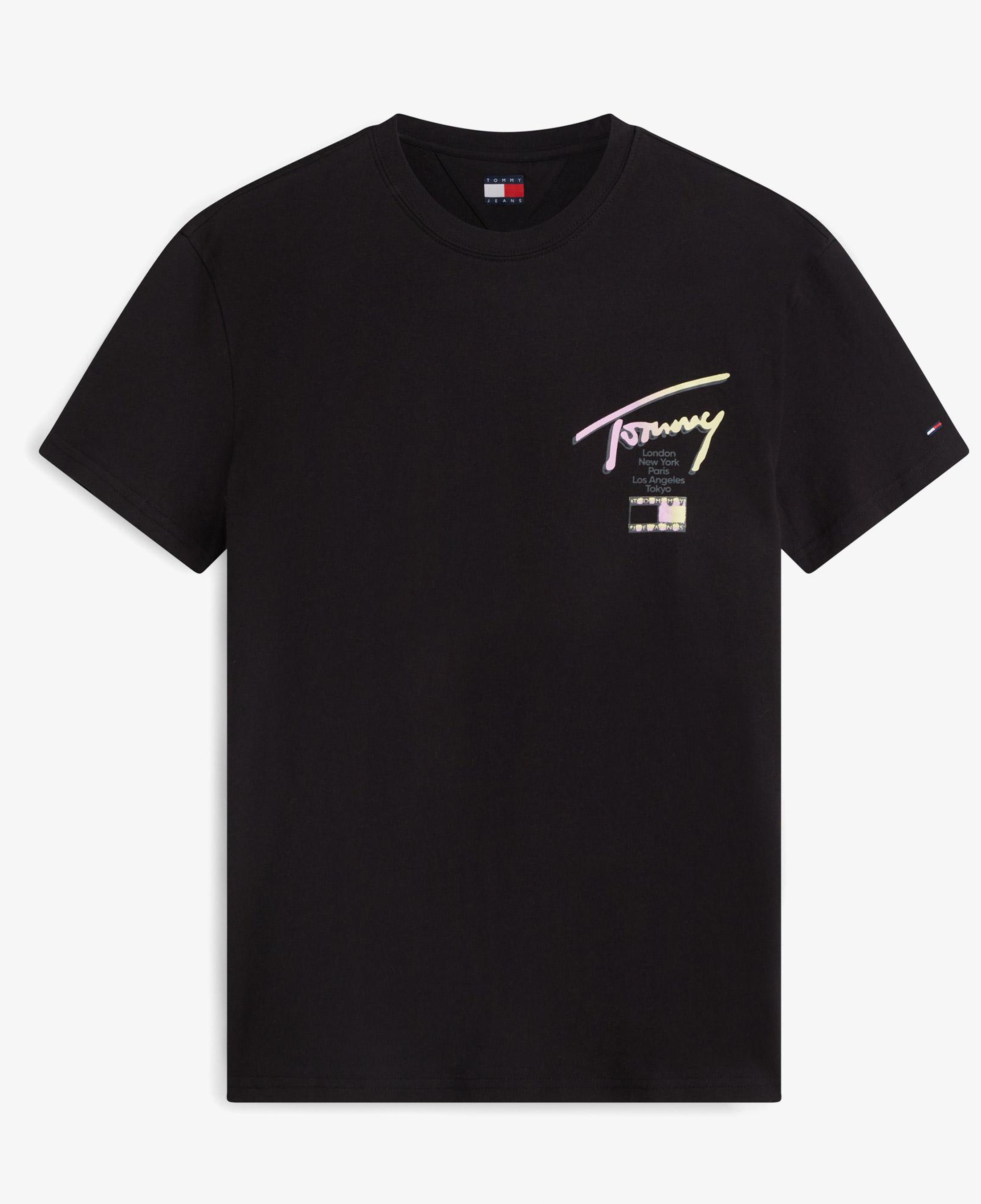 Tommy Hilfiger City Sign Erkek Siyah T-Shirt