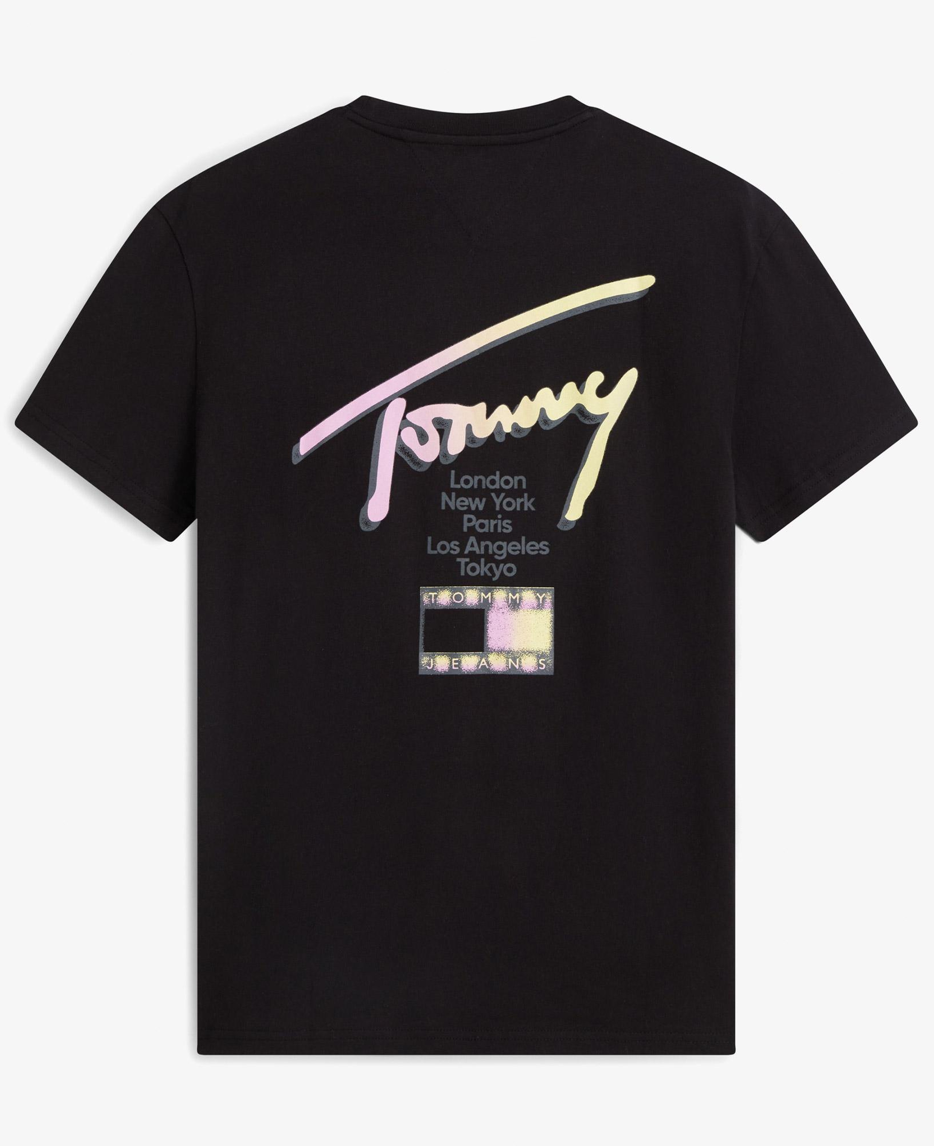 Tommy Hilfiger City Sign Erkek Siyah T-Shirt