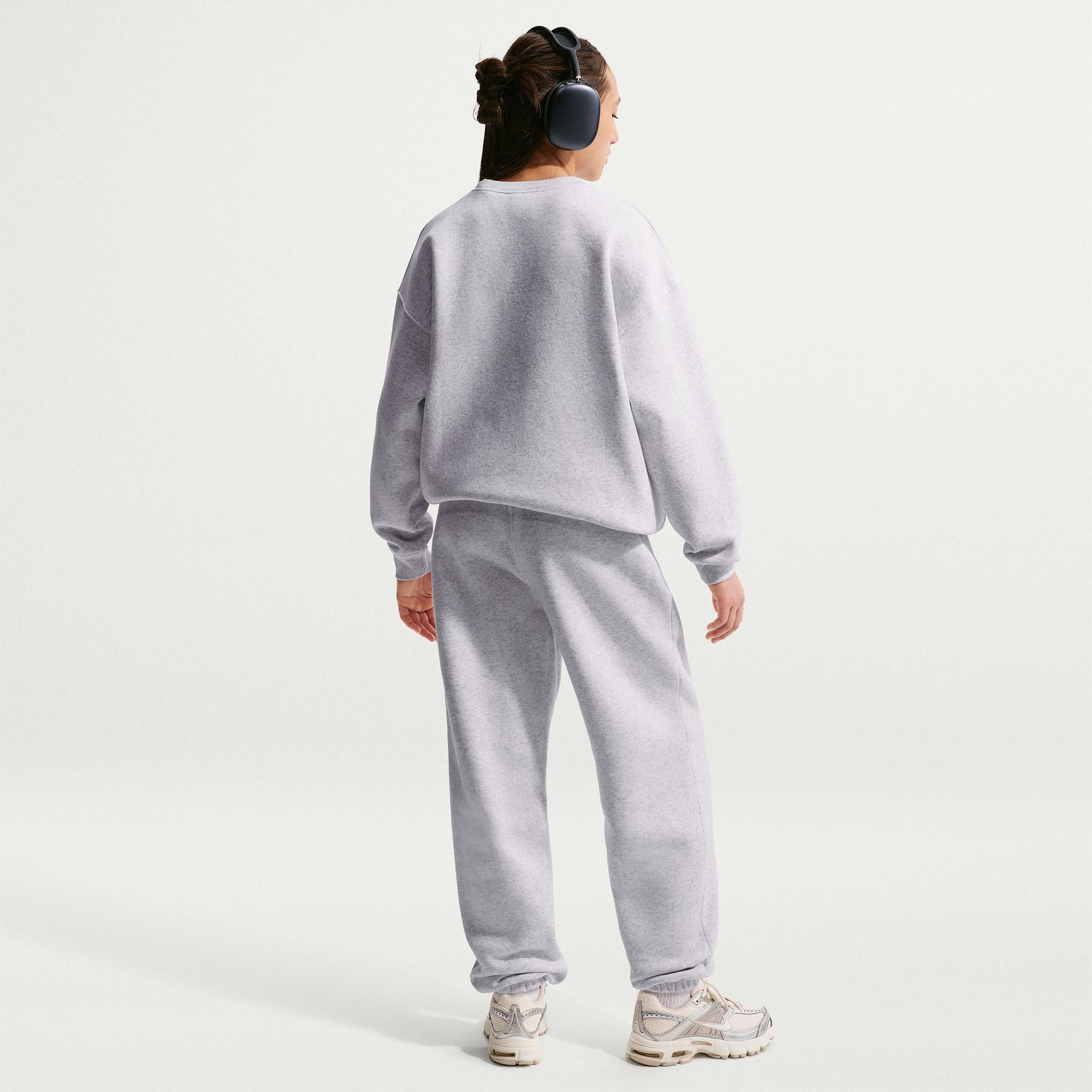 Nike Sportswear Studio Fleece Genç Çocuk Gri Eşofman Altı