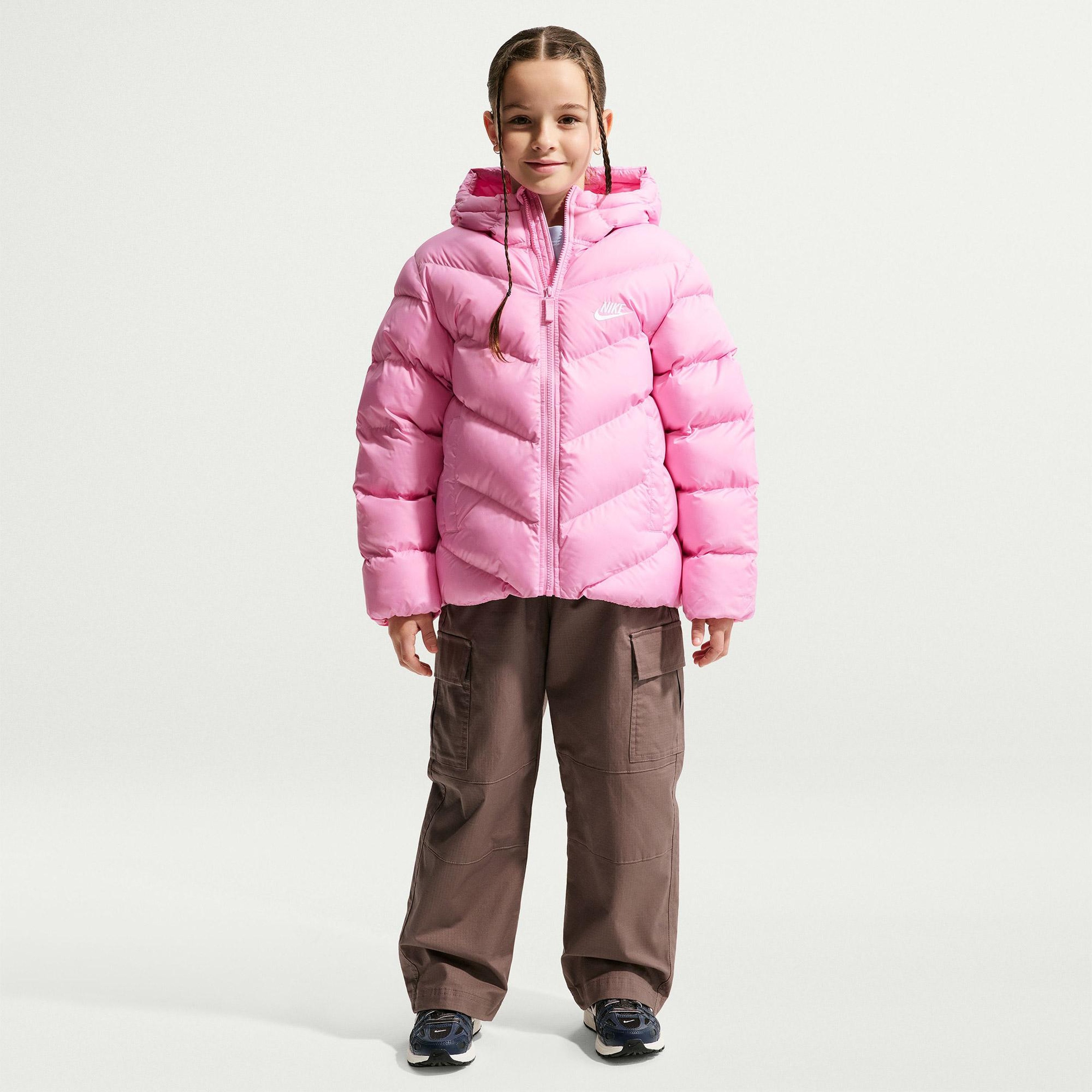 Nike Sportswear Therma-Fit All Day Play Puffer Genç Çocuk Pembe Mont