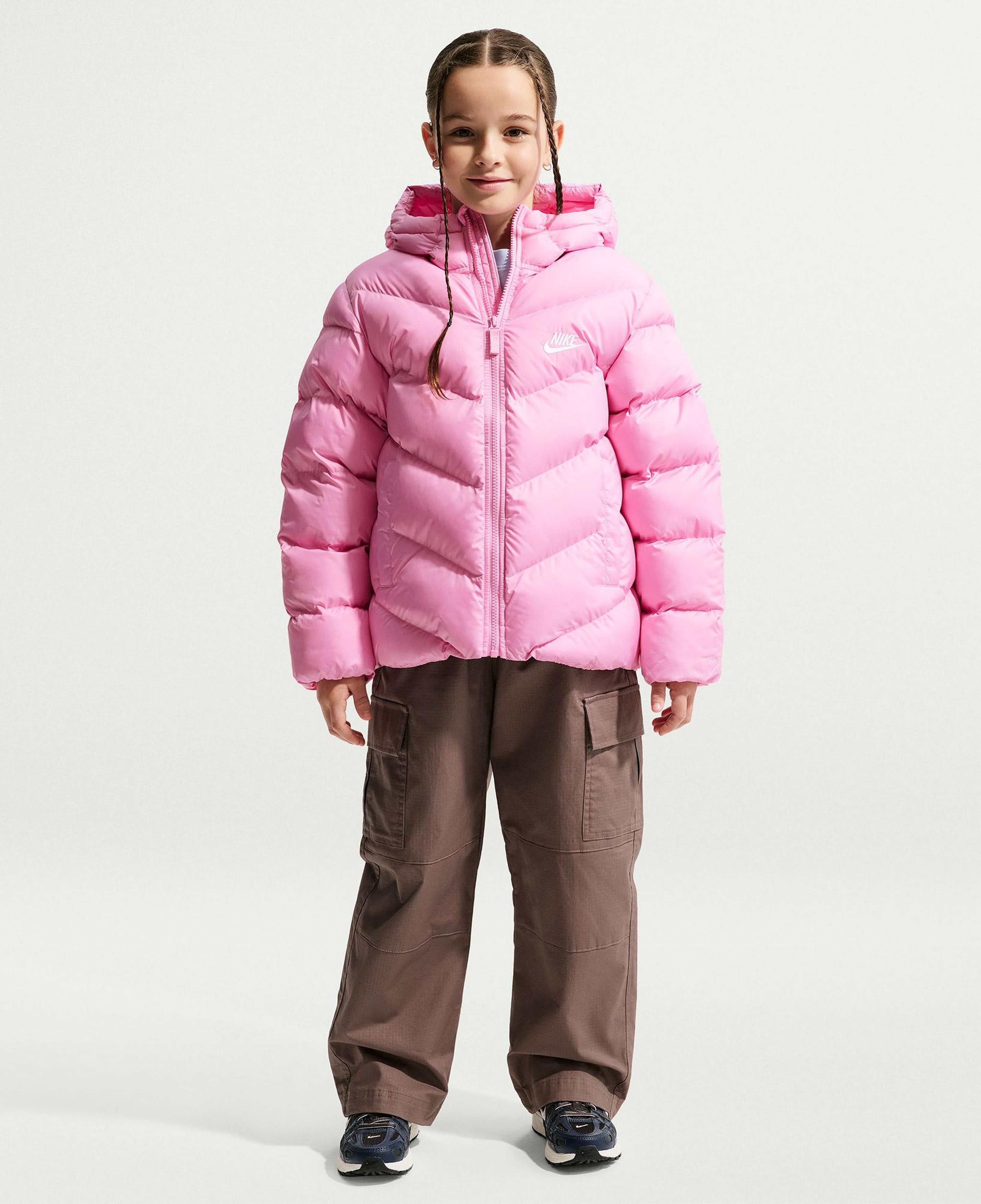 Nike Sportswear Therma-Fit All Day Play Puffer Genç Çocuk Pembe Mont