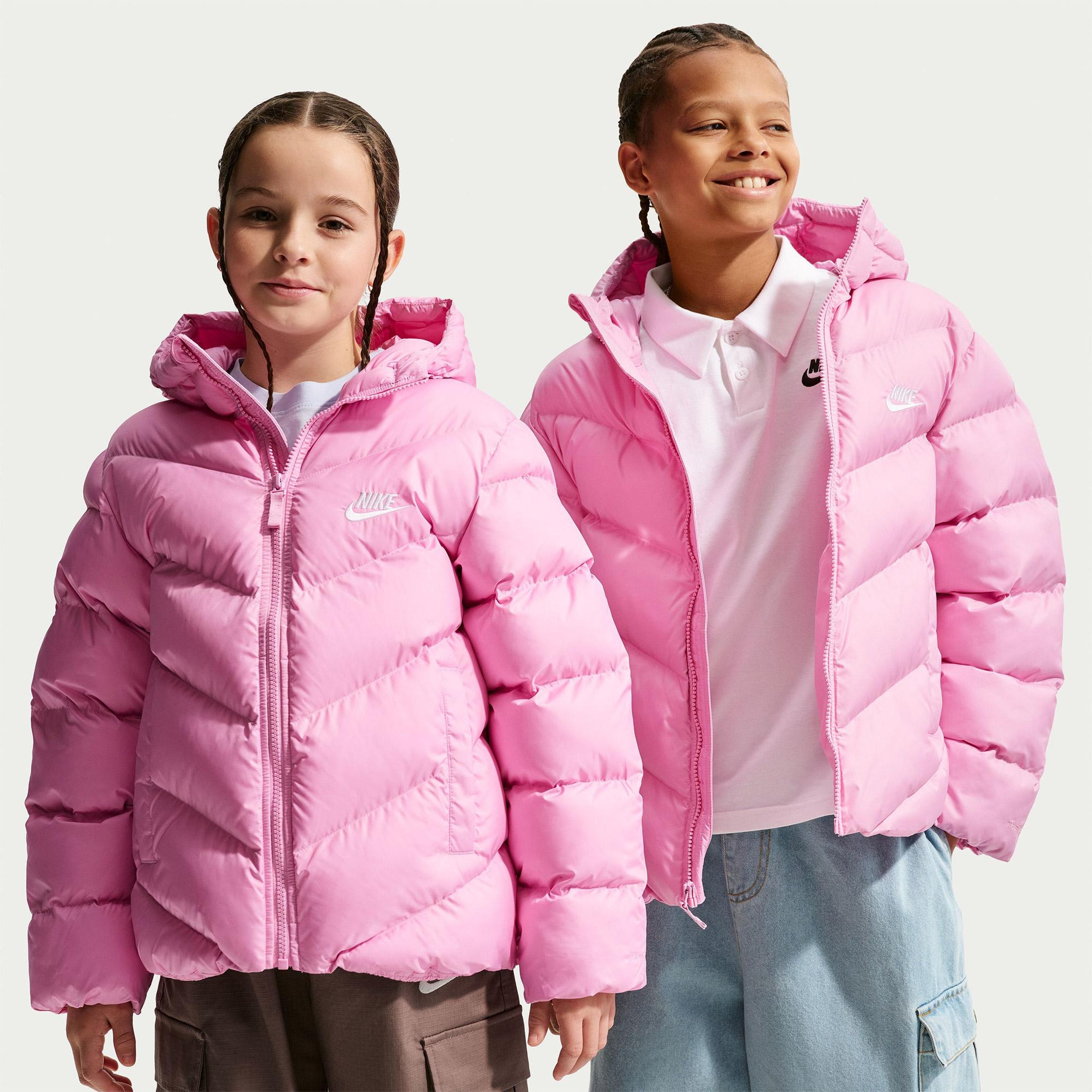 Nike Sportswear Therma-Fit All Day Play Puffer Genç Çocuk Pembe Mont