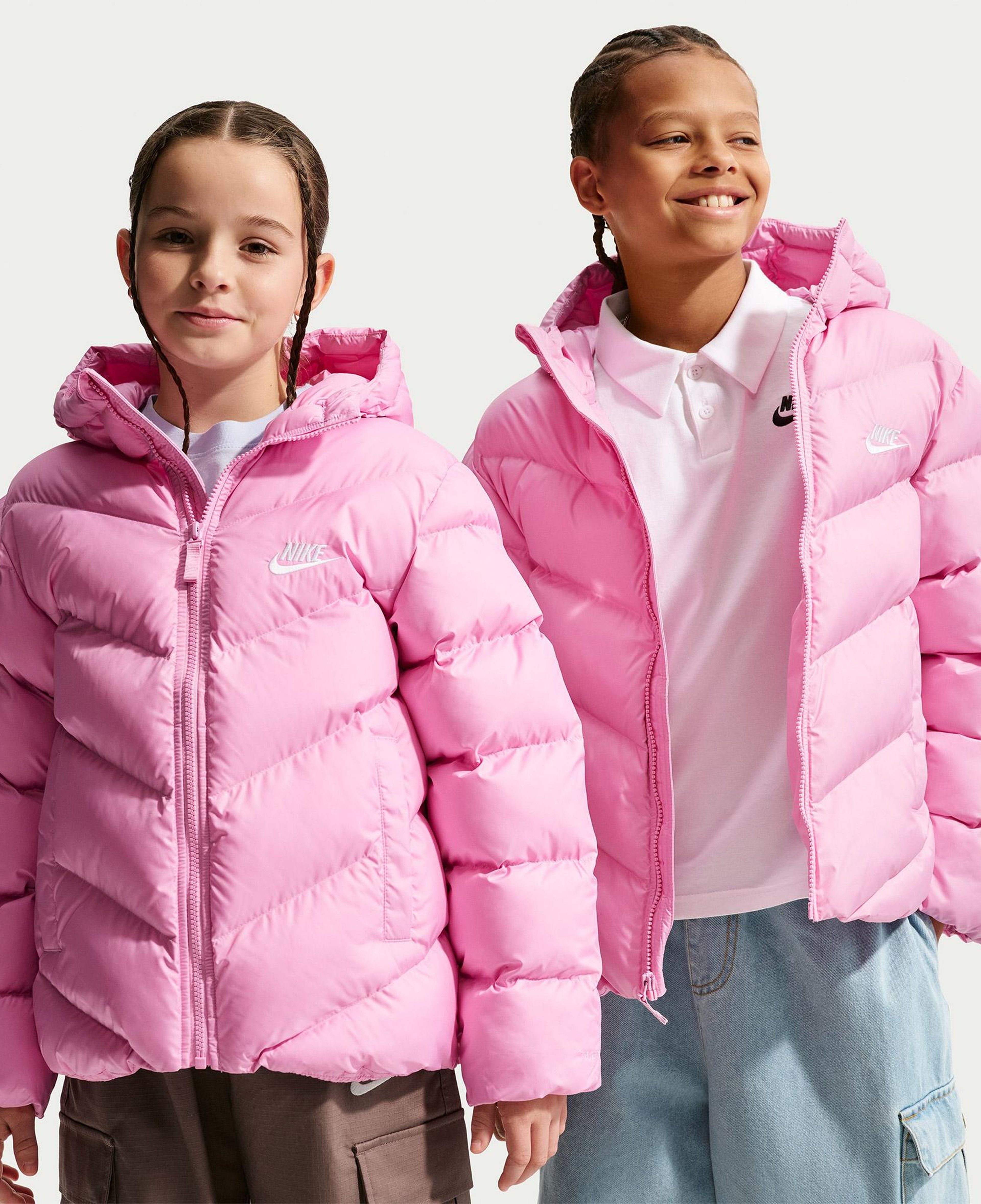 Nike Sportswear Therma-Fit All Day Play Puffer Genç Çocuk Pembe Mont
