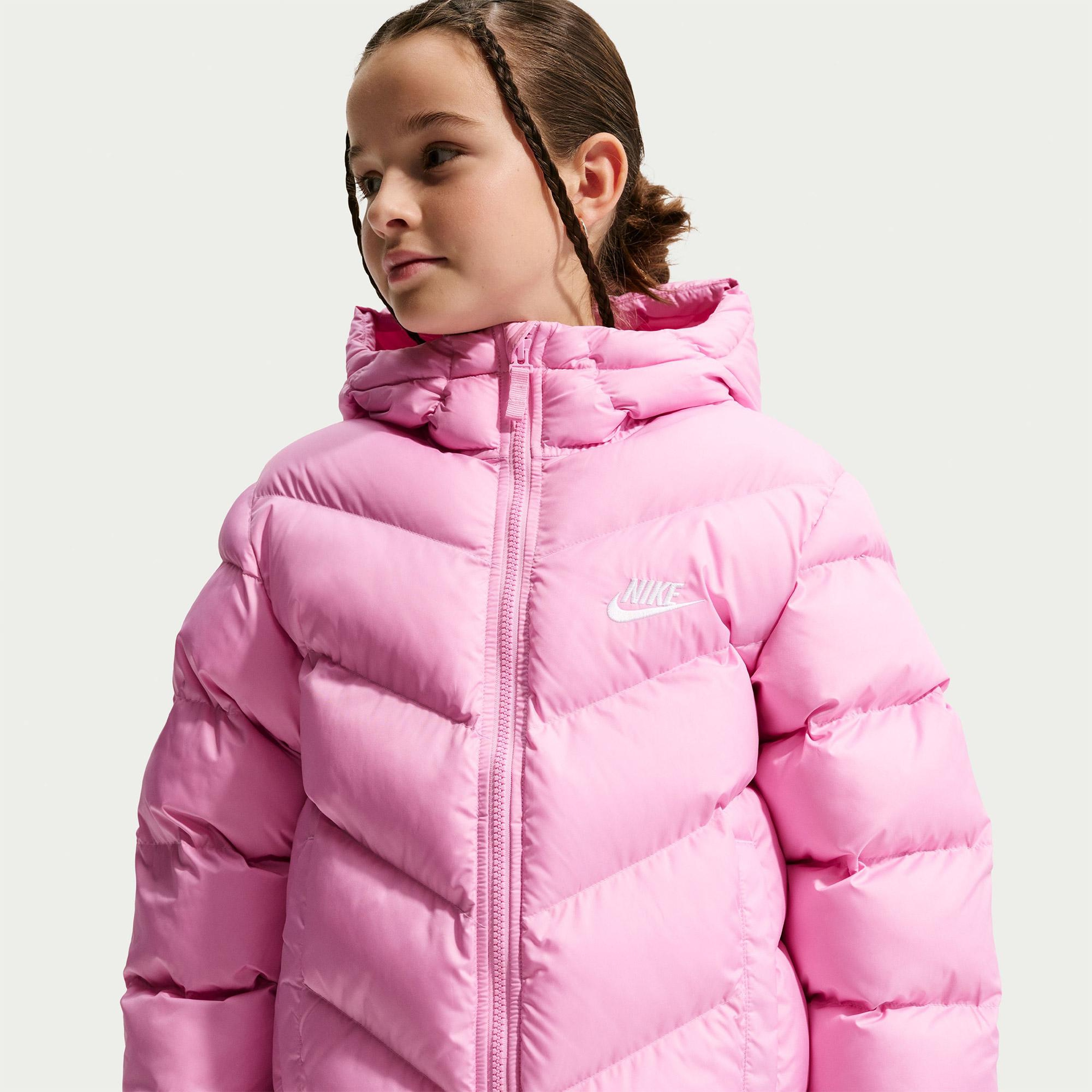 Nike Sportswear Therma-Fit All Day Play Puffer Genç Çocuk Pembe Mont