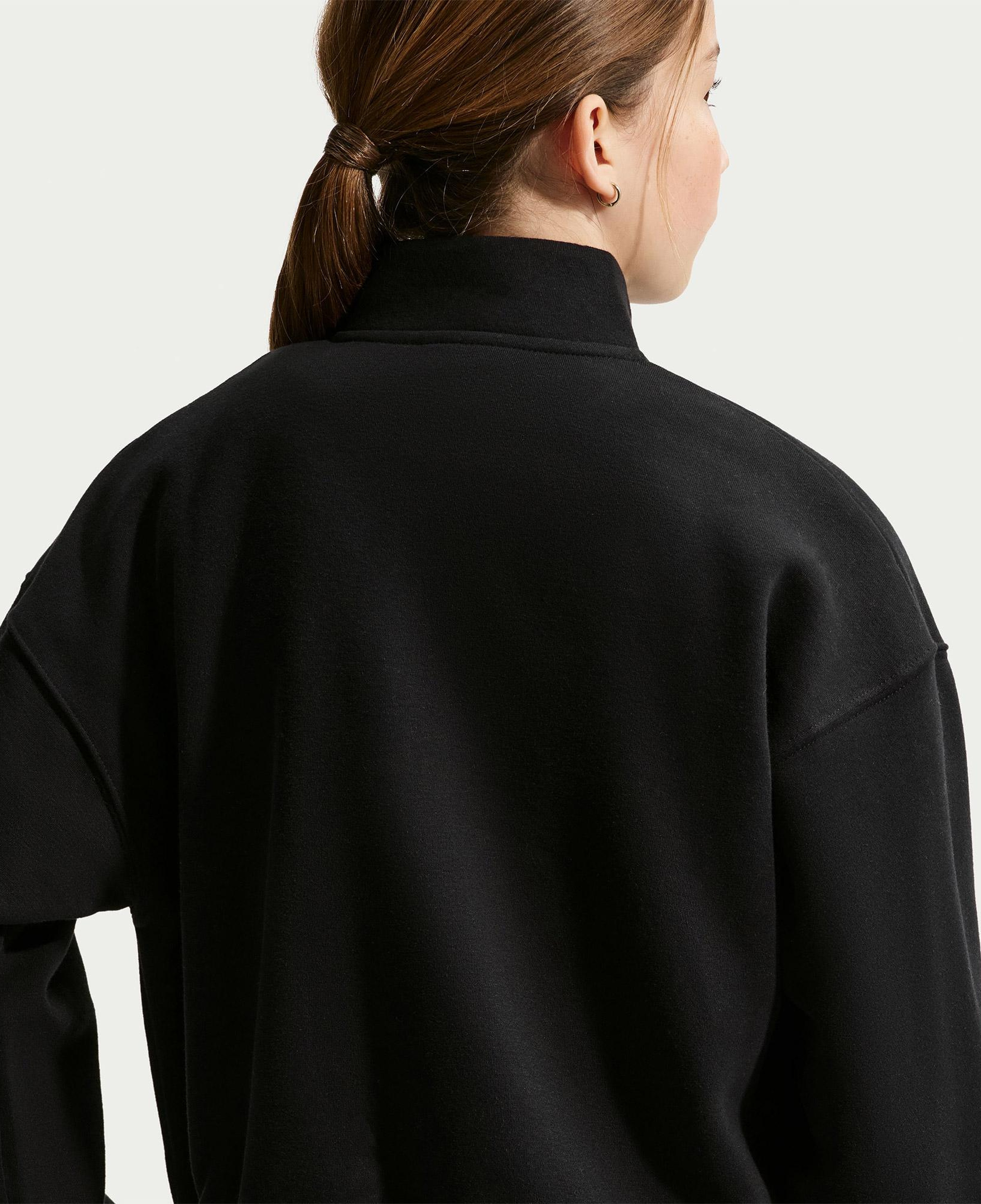 Nike Sportswear Studio Fleece Genç Çocuk Siyah Sweatshirt