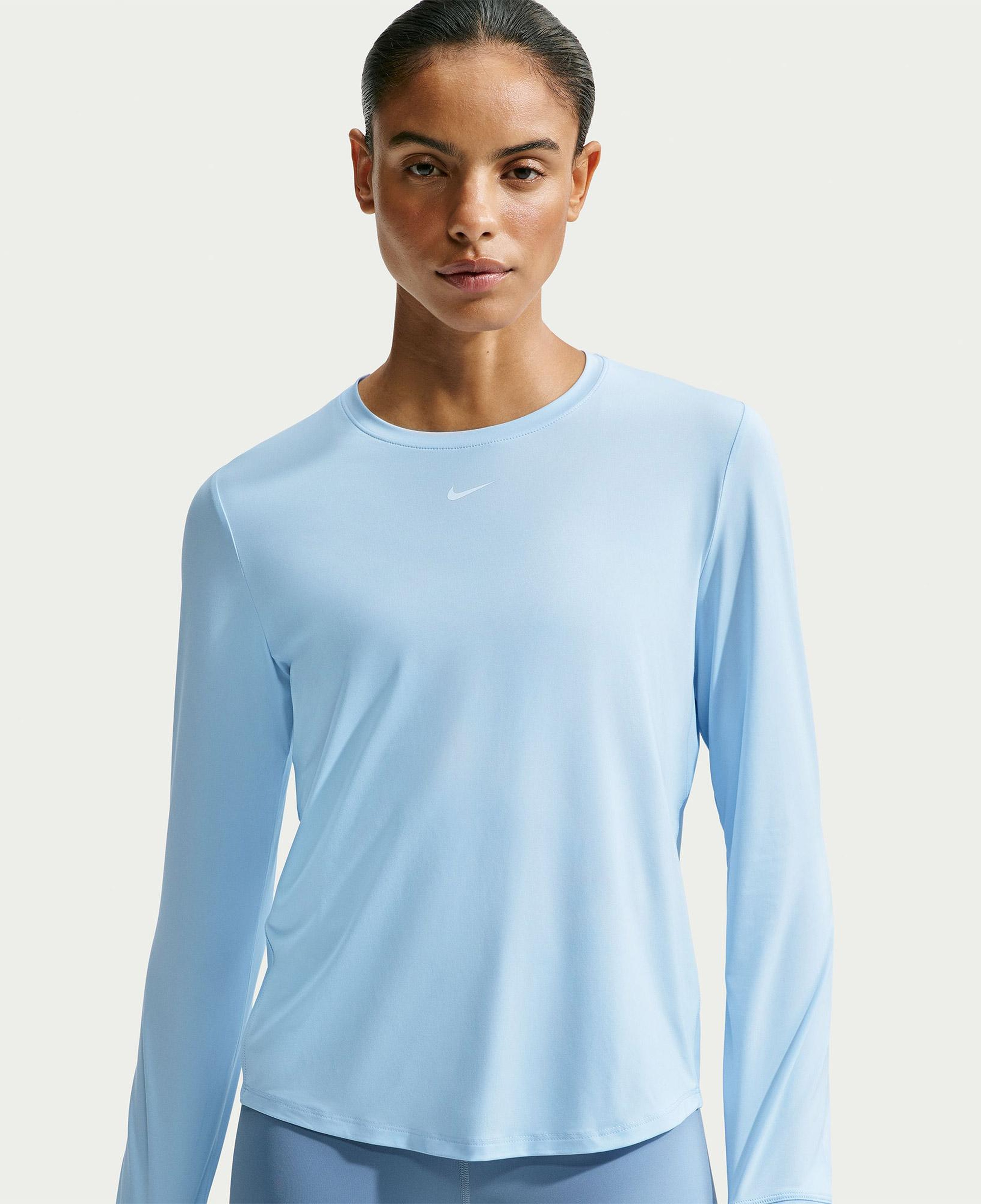 Nike One Classic Dri-Fit Kadın Mavi Sweatshirt