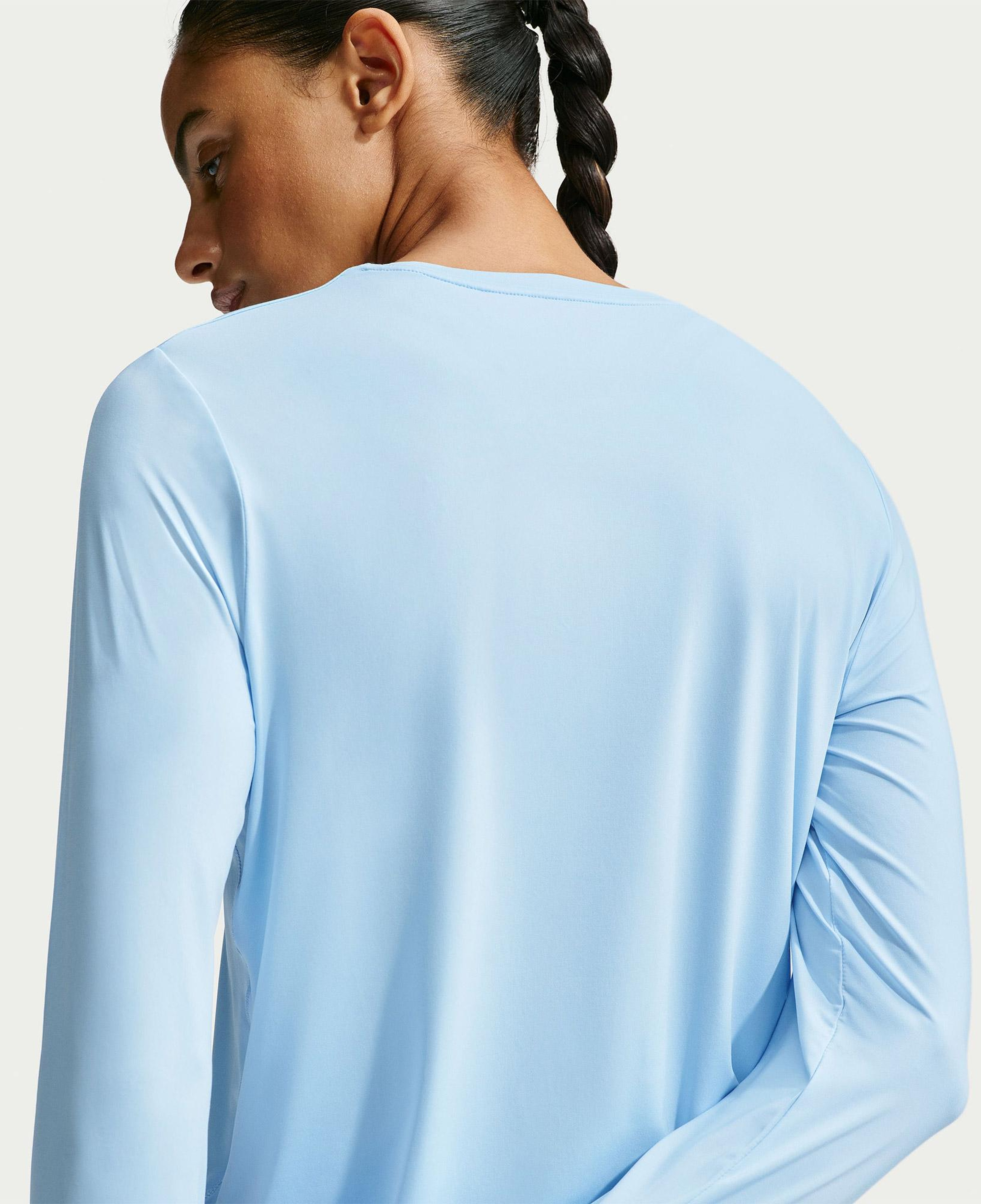 Nike One Classic Dri-Fit Kadın Mavi Sweatshirt