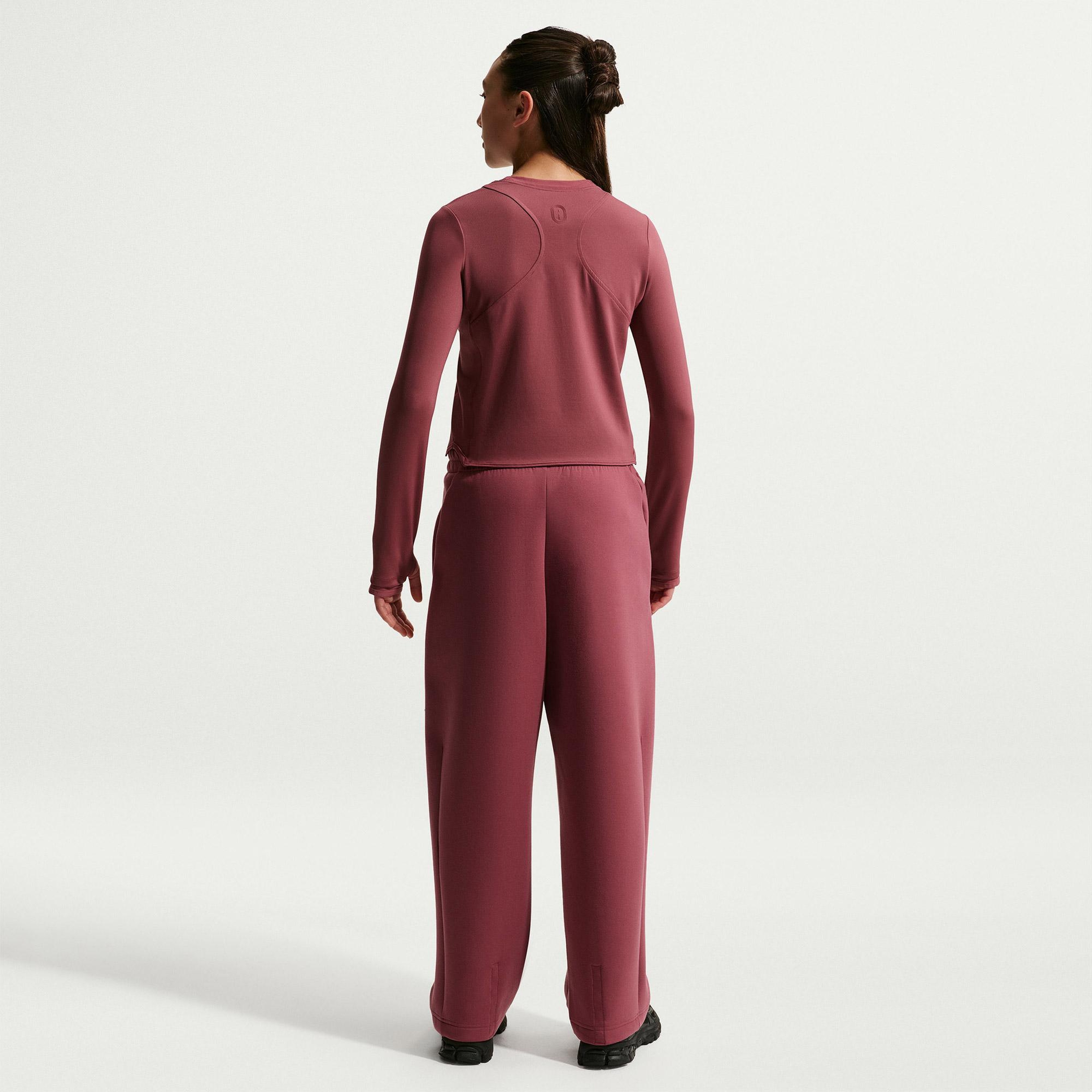 Nike Mavn Dri-Fit Ribbed Genç Çocuk Pembe Uzun Kollu T-Shirt