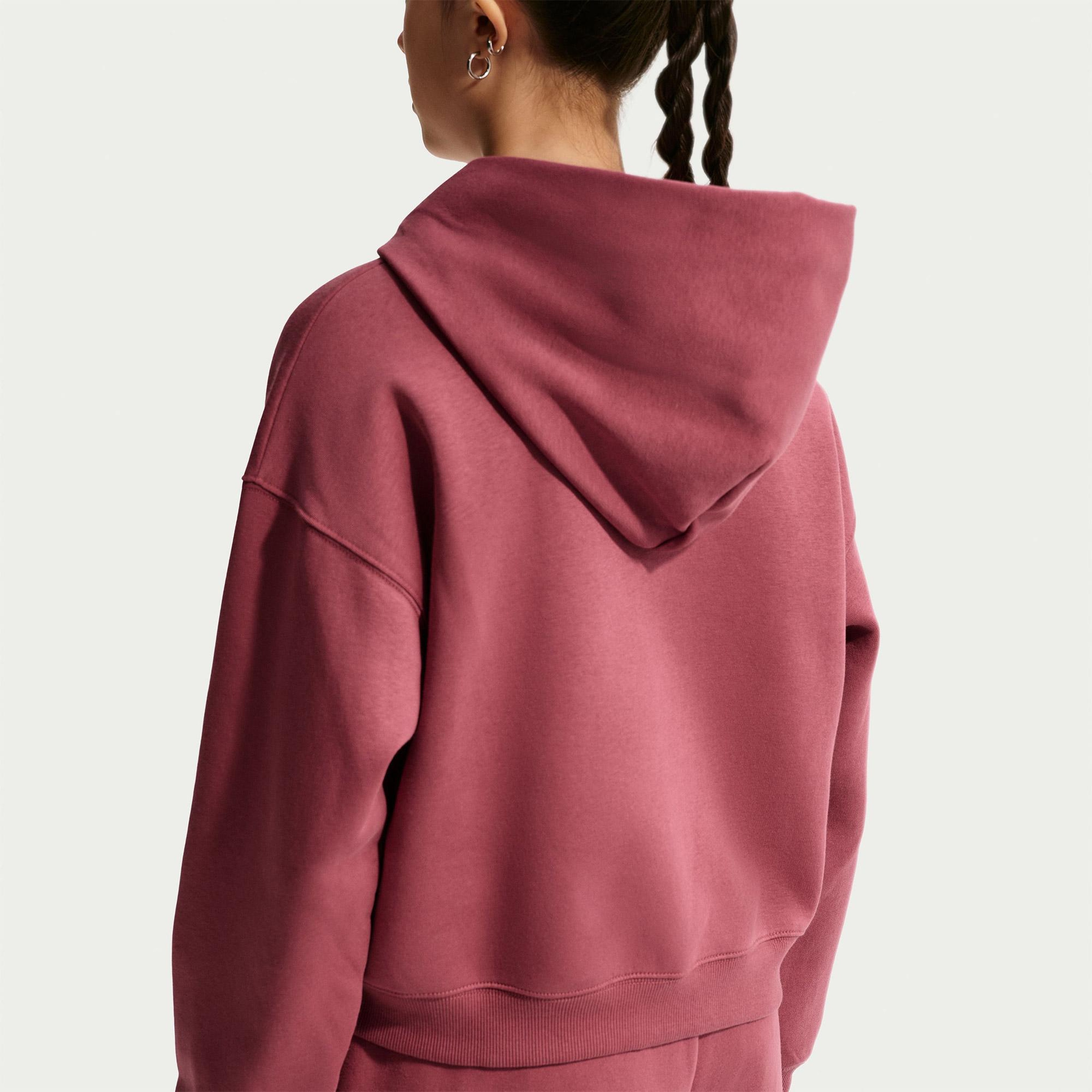 Nike Sportswear Studio Fleece Genç Çocuk Pembe Eşofman Üstü