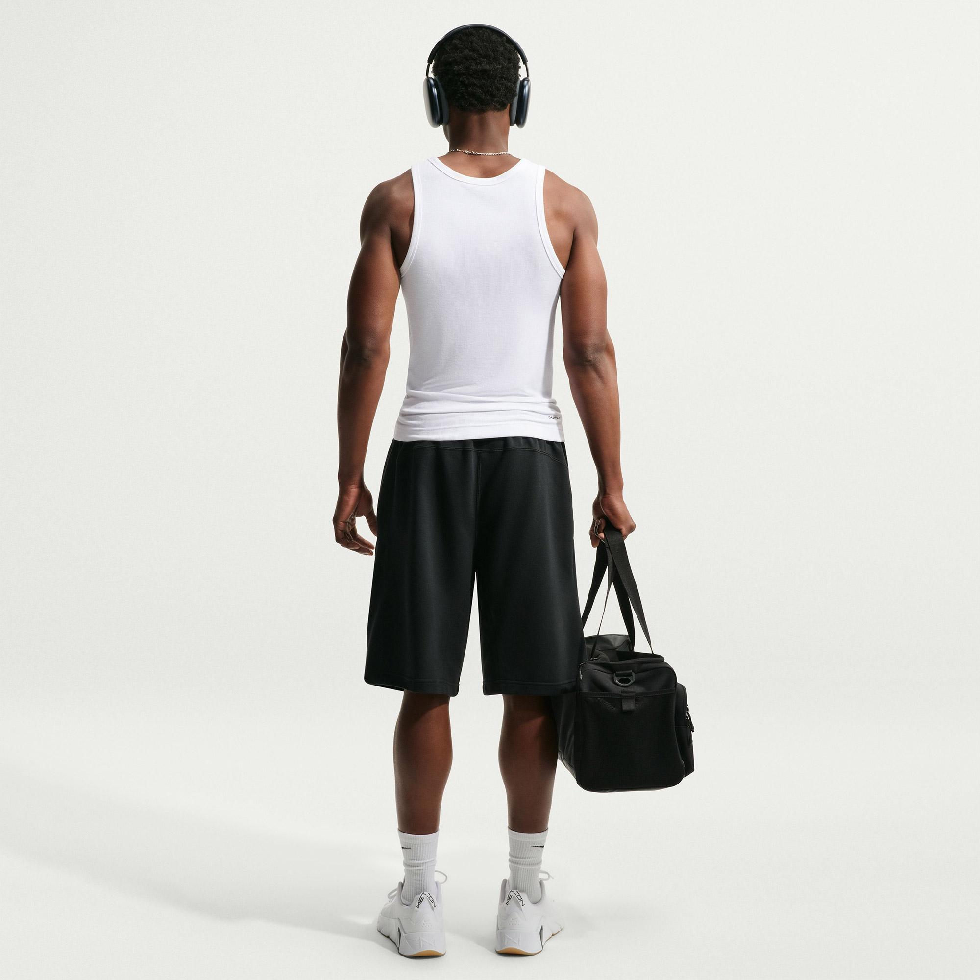 Nike Dri-Fit N.A.C. Erkek Beyaz Kolsuz T-Shirt