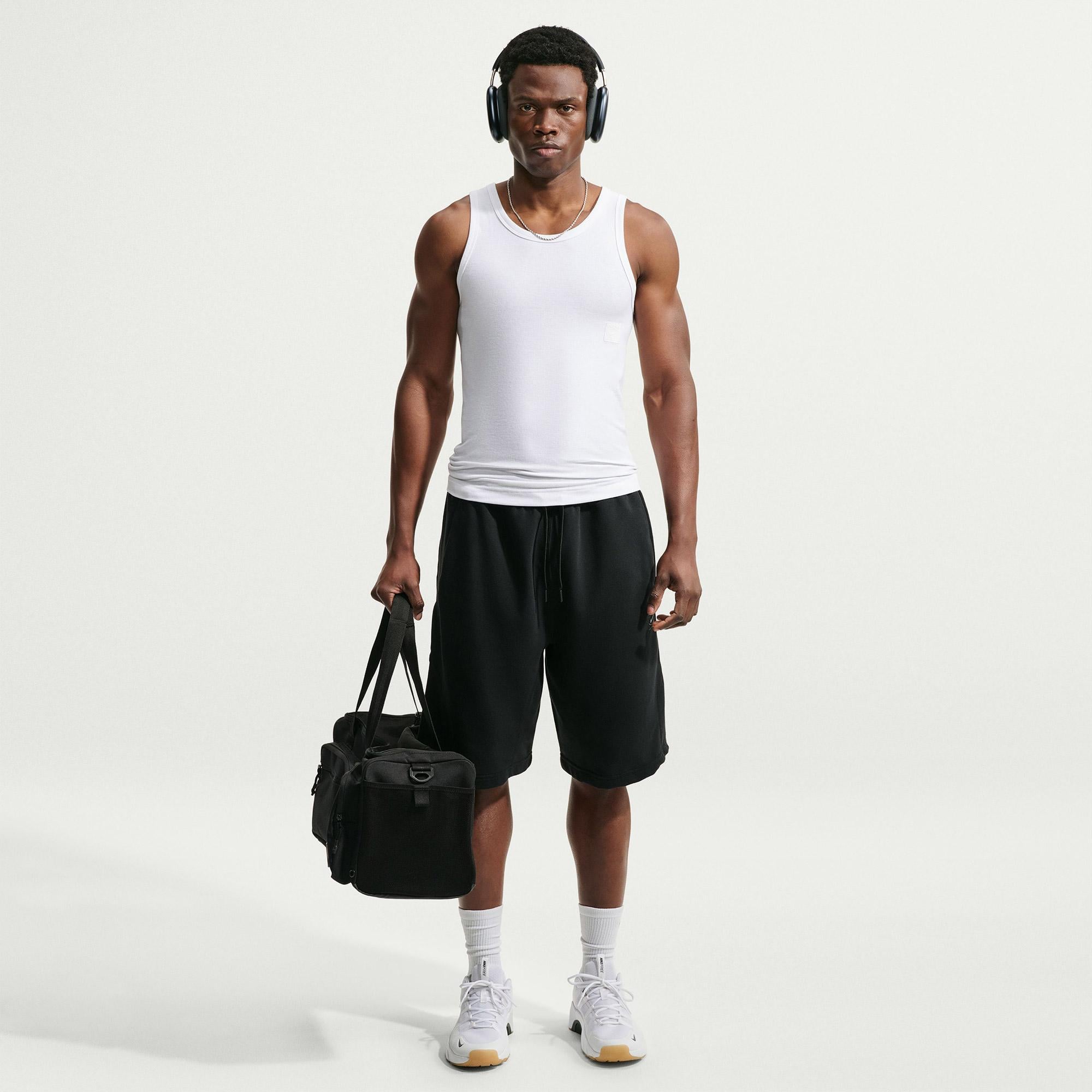 Nike Dri-Fit N.A.C. Erkek Beyaz Kolsuz T-Shirt