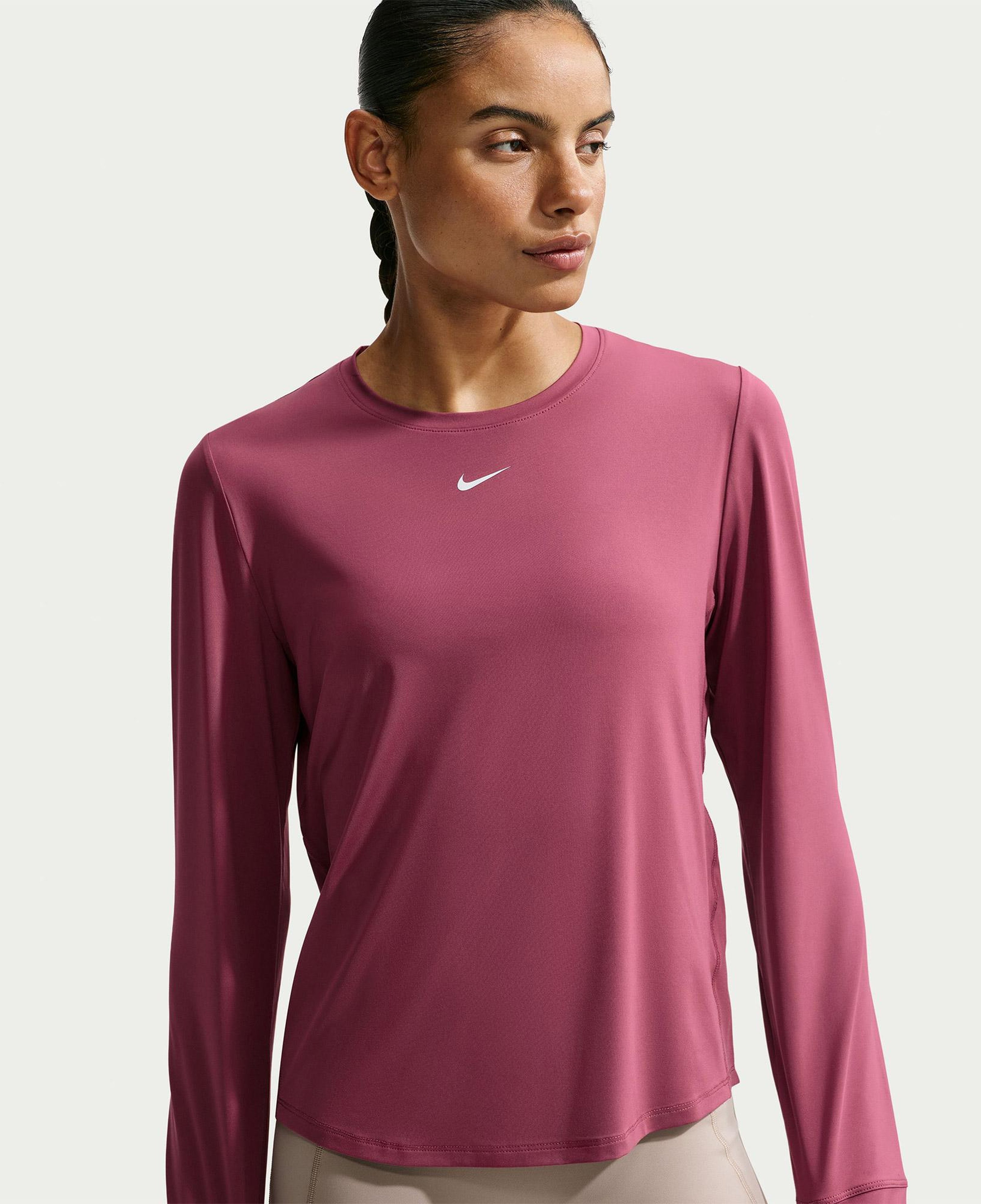 Nike One Classic Dri-Fit Kadın Pembe Sweatshirt