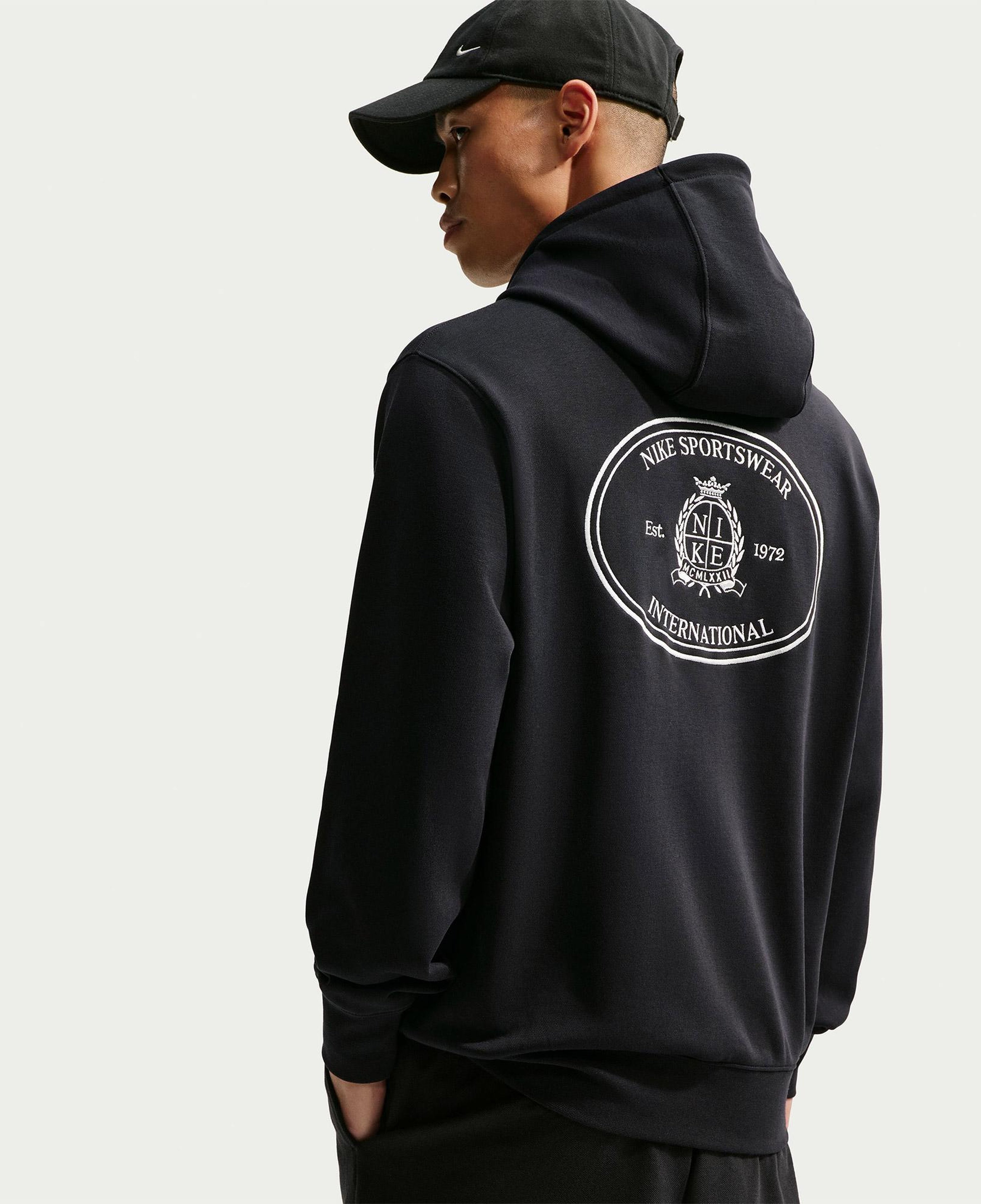 Nike Sportswear Club Erkek Siyah Hoodie